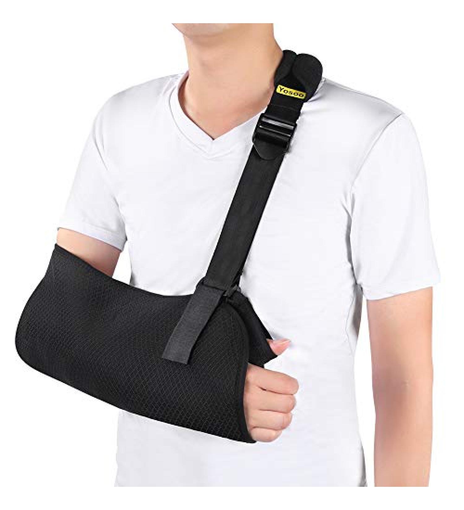 Adjustable Arm Shoulder Immobilizer with Breathable Mesh - Ideal for Injury Recovery - Buy Online on SooperMarket.com