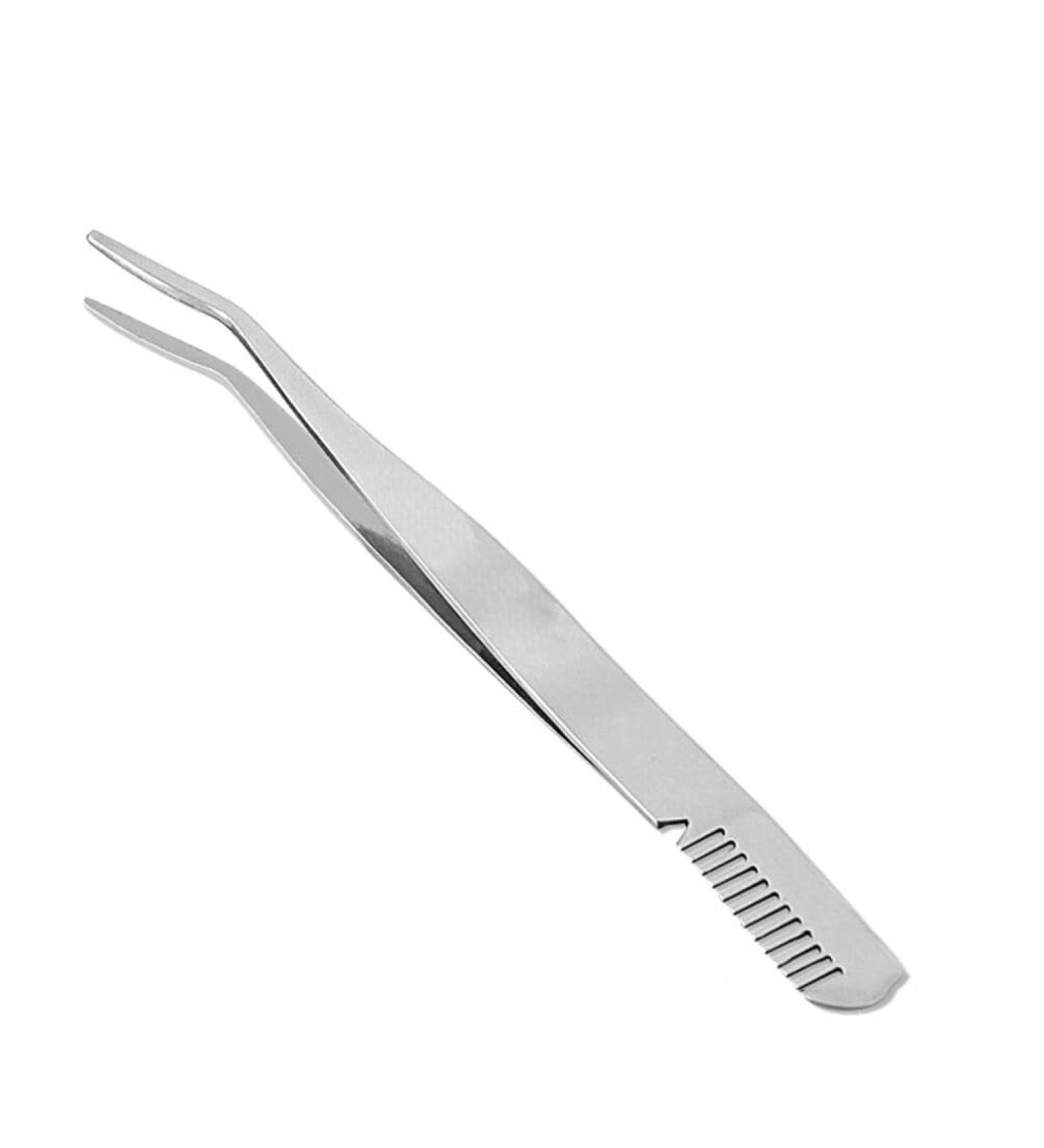 minkissy Lash Cluster Tweezers Eyelashes Tweezer Eyelash Tweezer Makeup Tweezer Stainless Steel Eyebrow Tweezer Eyelashes Extension Clip Eyebrow Clip Portable Beauty Tools medium Silver - Buy Online on SooperMarket.com