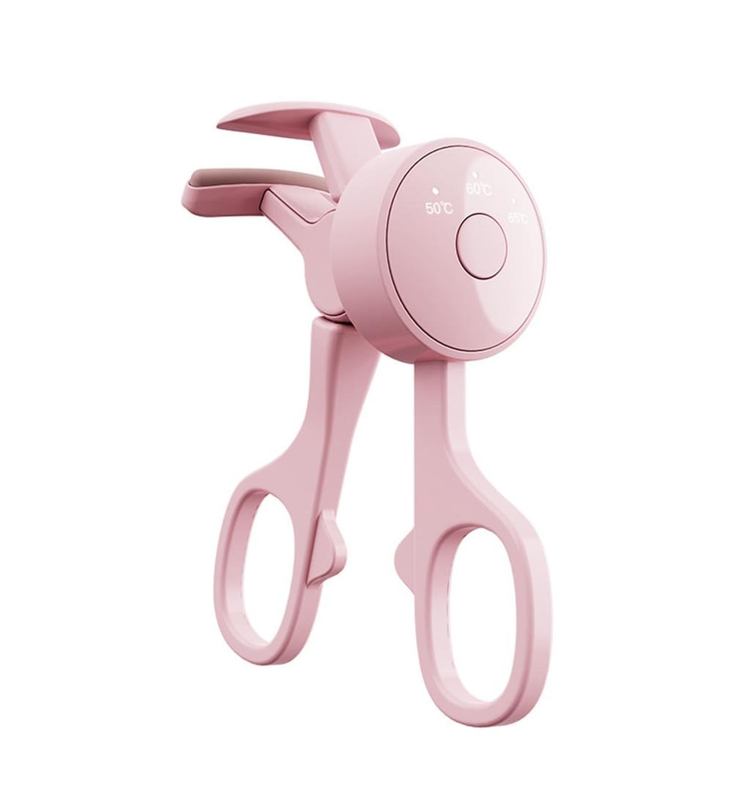 Wispbreeze Electric Eyelash Curler with 3 Heating Model Portable Eye Lash Perm Shaping and Thermal Eyelash Clip Pink - Buy Online on SooperMarket.com