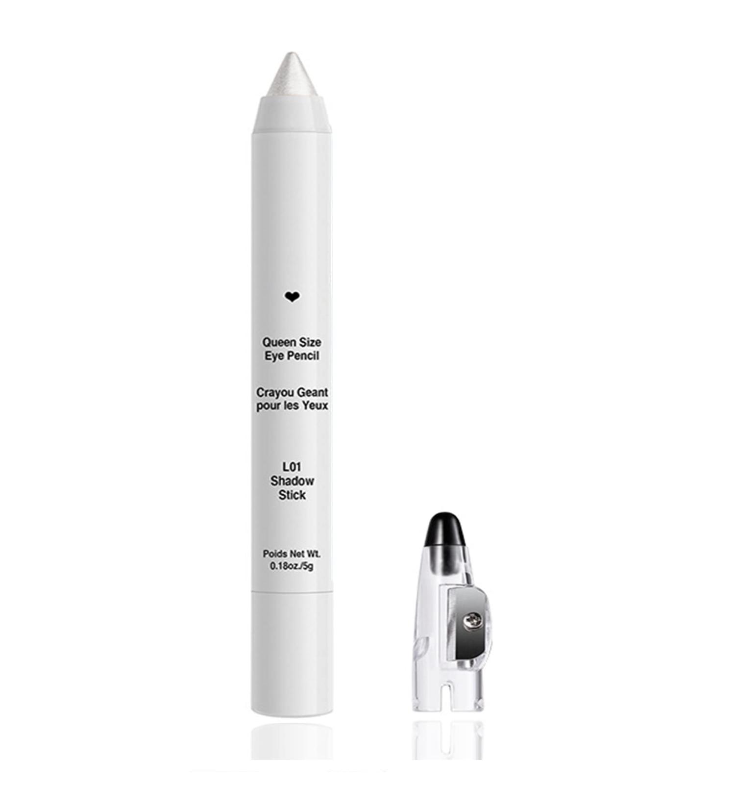 White Glitter Eyeshadow Stick Shimmer Durable Highlighter Eyeshadow Pencil Highly Pigmented Metallic Long Wear Waterproof Cream Eye Brightener Stick Eye Shadow Eyeliner Crayon Makeup Pen - Buy Online on SooperMarket.com