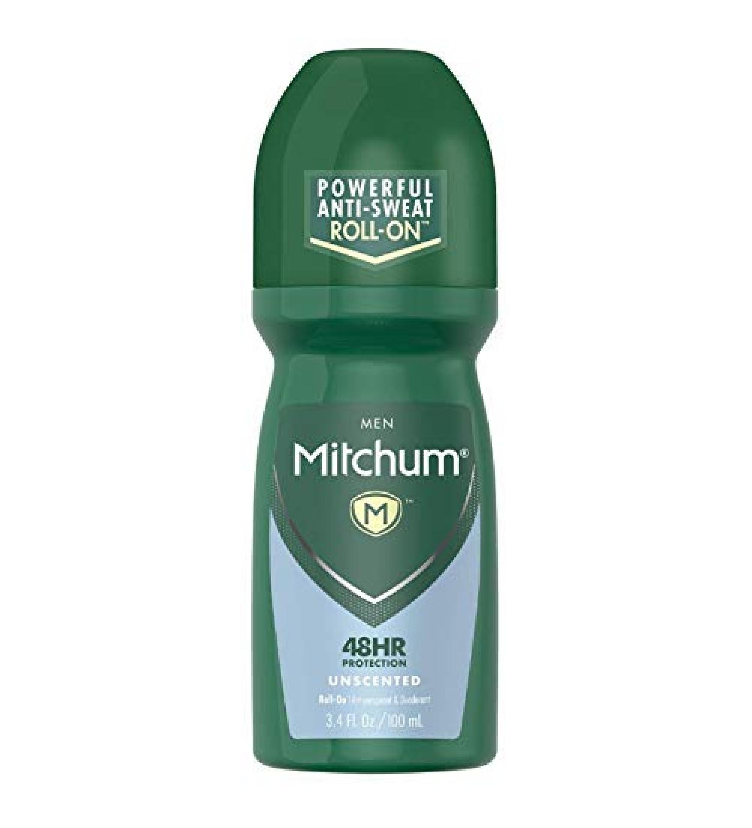 Mitchum Unscented Roll-On Anti-Perspirant & Deodorant 3.4 oz (Pack of 4) - Buy Online on SooperMarket.com