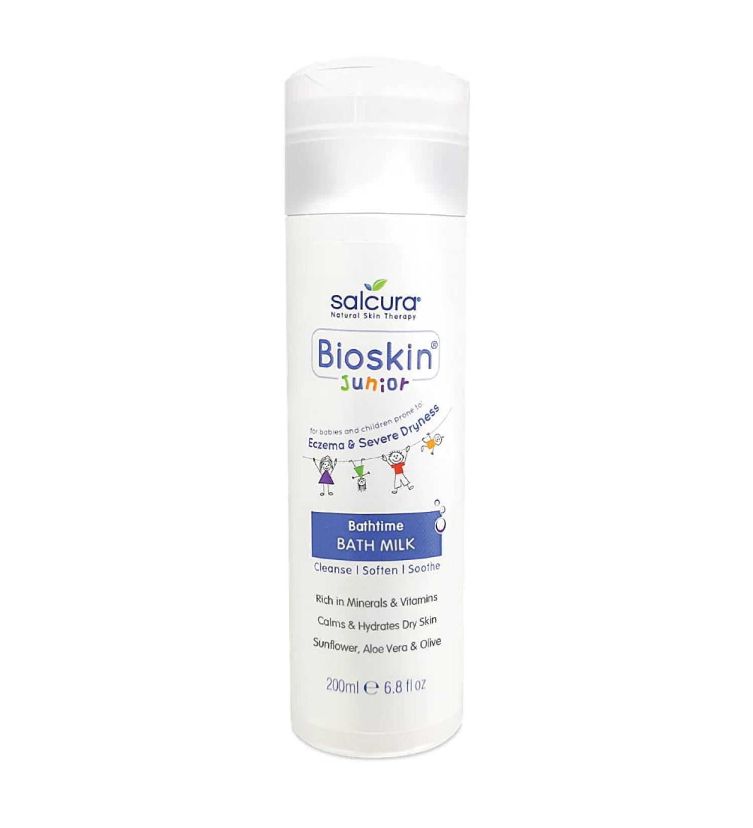 Salcura Bioskin Junior Bath Milk - Gentle Skin Relief for Kids | 300 ml - International Shipping Available - Buy Online on SooperMarket.com