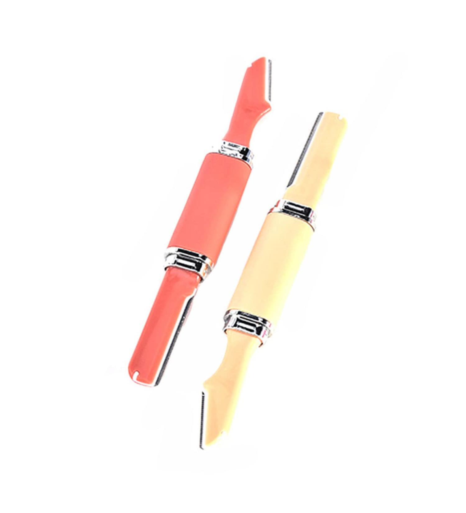 Housoutil Double-Headed Eyebrow Brush Set for Women - 2 Sets Red Eyebrow Makeup Tool - Buy Online on SooperMarket.com