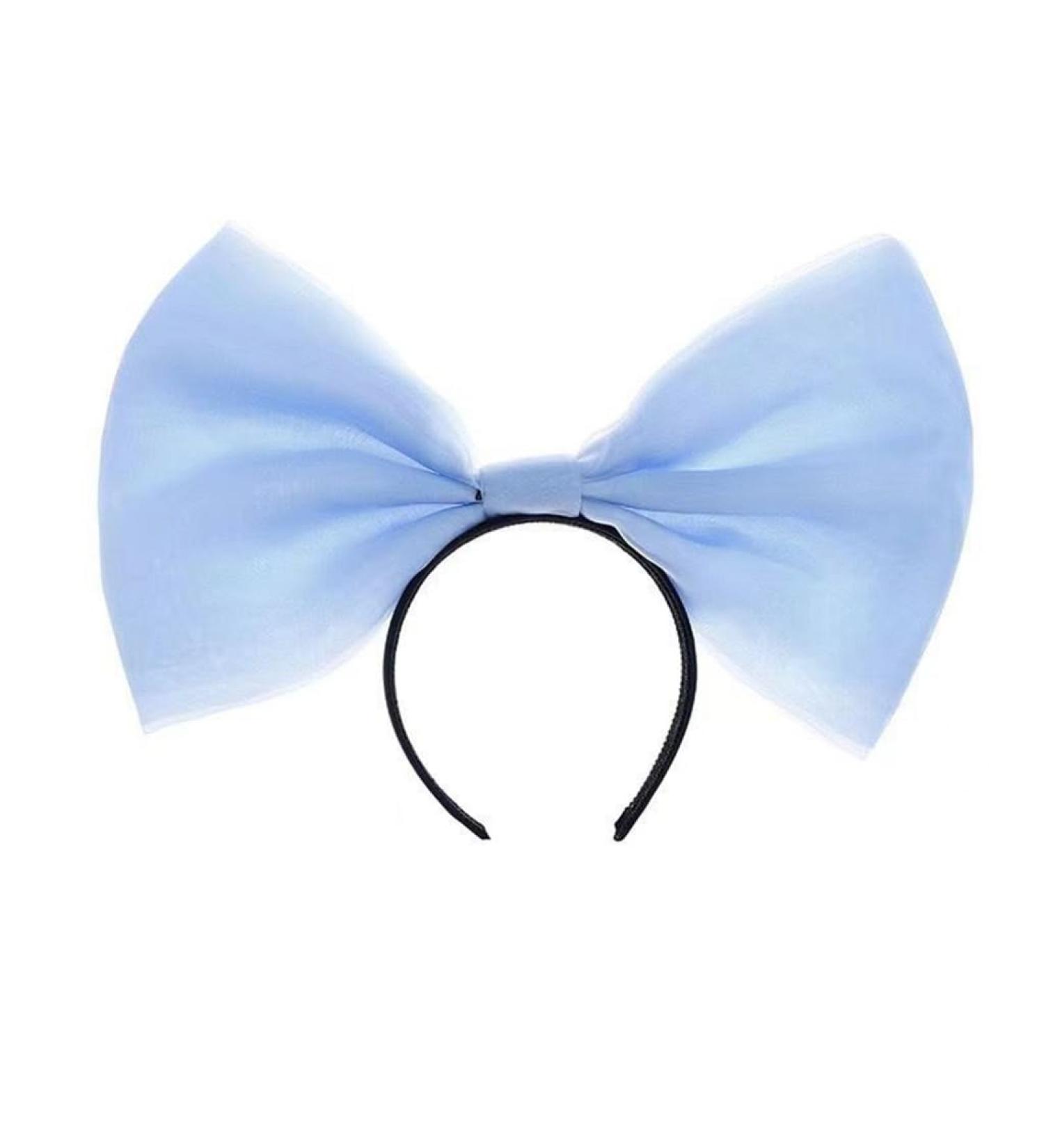 JSGHGDF Elegant Bowknot Hairband Delicate Decoration Hairpin Oversized Bow Knot Headband Ornament Headwear for Women and Girls Blue - Buy Online on SooperMarket.com