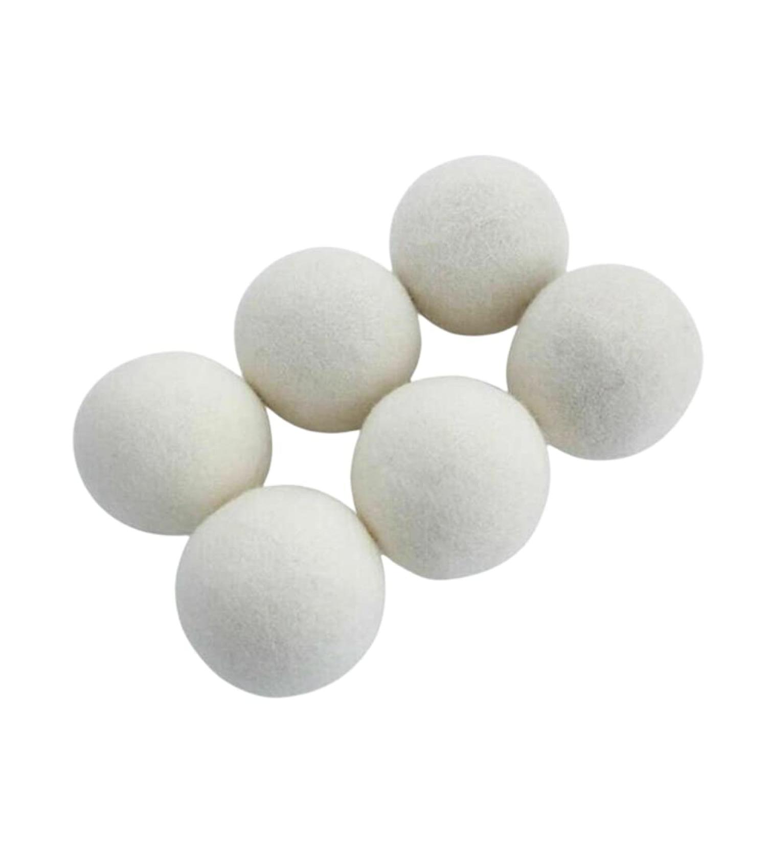 ZYWUOY 6Pcs Wool Dryer Balls Reusable Softener Sheep Organic Fabric Wool Dryer Balls Laundry Dryer Sheets Alternative - Buy Online on SooperMarket.com