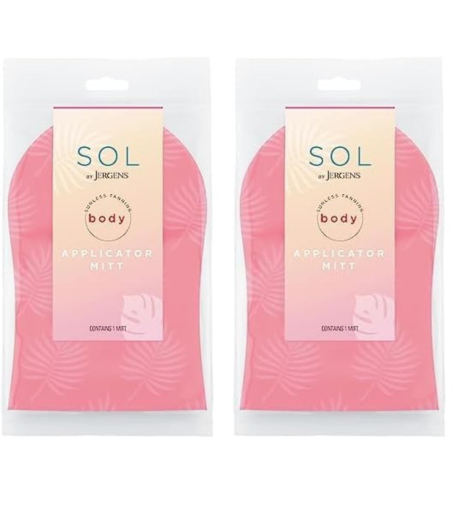 Buy SOL by Jergens Self Tanner Applicator Mitt - Flawless Streak-Free Tanning Glove | Reusable Protects Hands All Skin Tones (Pack of 2) - International Shipping Available - Buy Online on SooperMarket.com