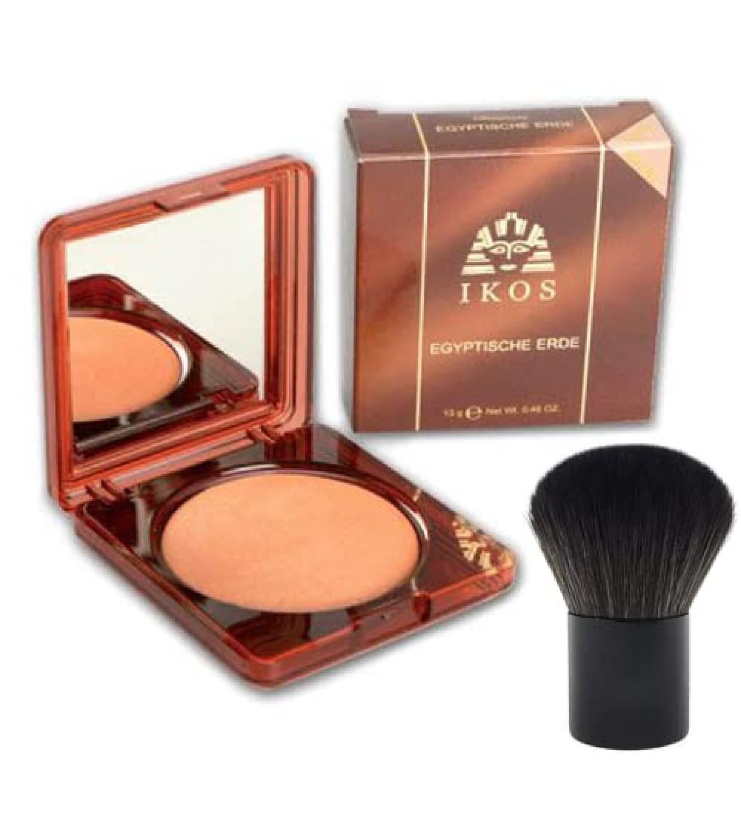 Ikos Original Egyptian Clay 13g Natural + Kabuki Brush