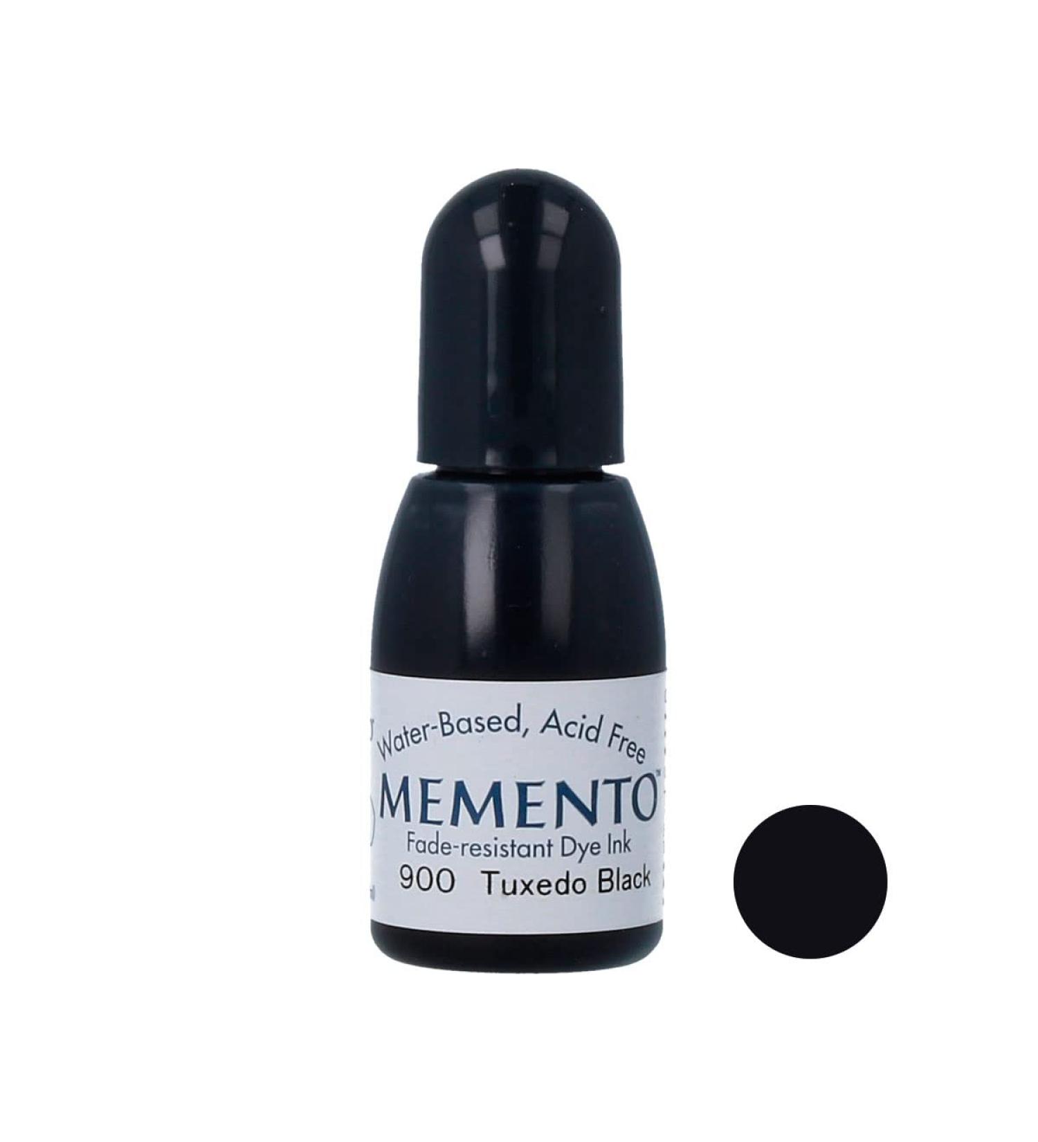 DUXEC Tsukineko Memento 1/2 oz Fade-Resistant Dye Inker - Tuxedo Black - Buy Online on SooperMarket.com