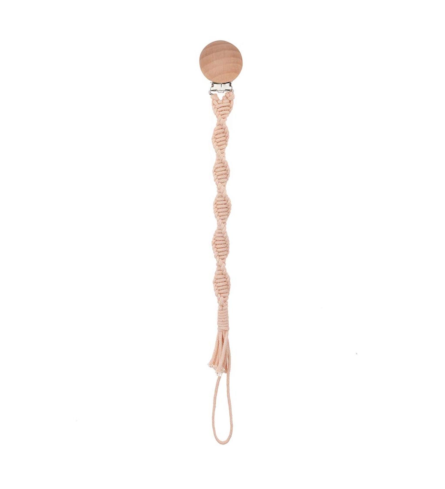 Tian-K Baby Pacifier Chain | Cotton Rope Woven Dummy Holder | Drip Protection & Bite Ring for Kids | International Shipping - Buy Online on SooperMarket.com