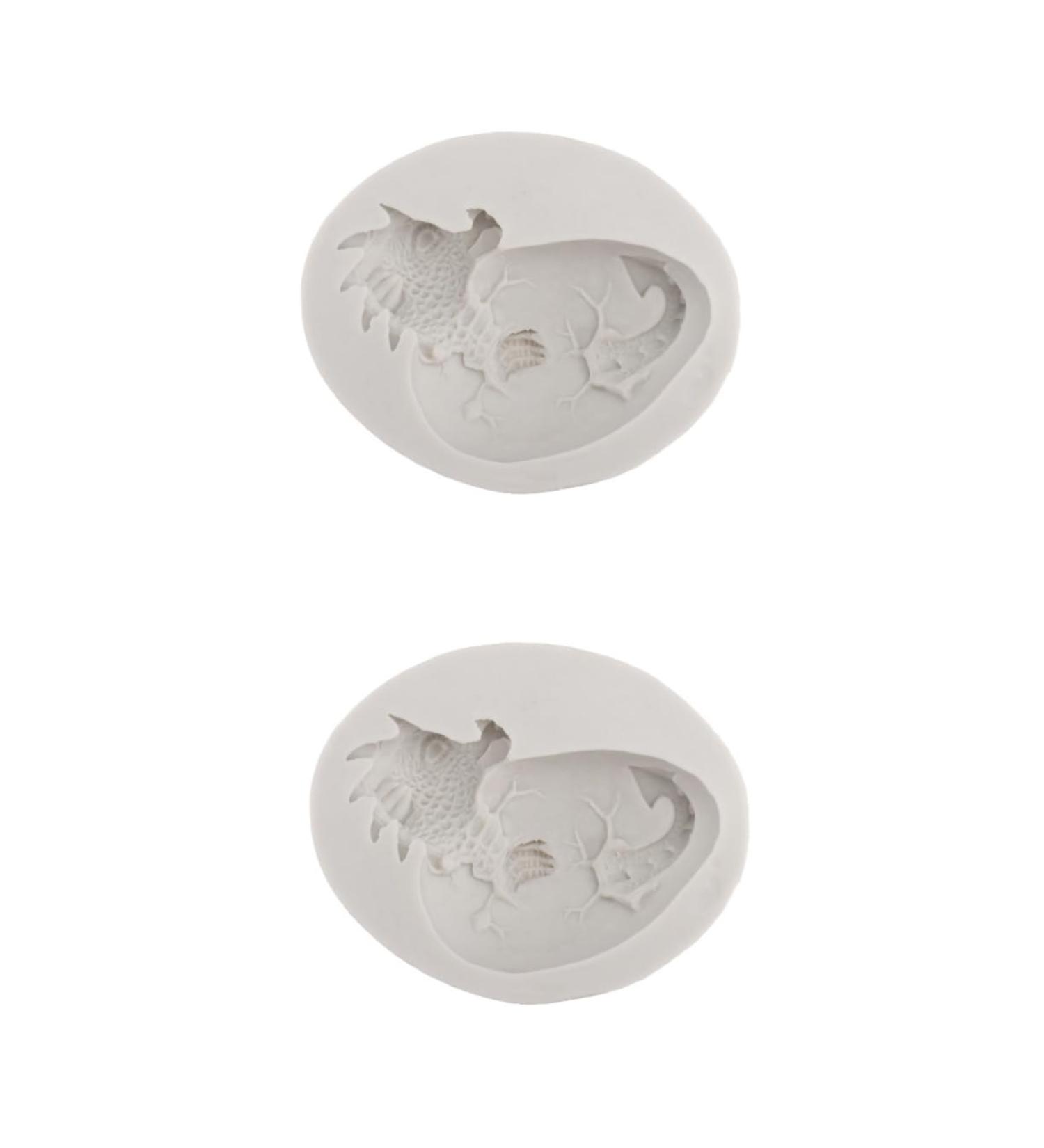Tofficu 2pcs Silicone Soap Mold Easter Egg Mould Easter Soap Mold Easter Mousse Dragon Candy Mold Easter Fondant Dragon Egg Candy Clay Mold Silicone Molds Chocolate Mould White Cake Crayon - Buy Online on SooperMarket.com