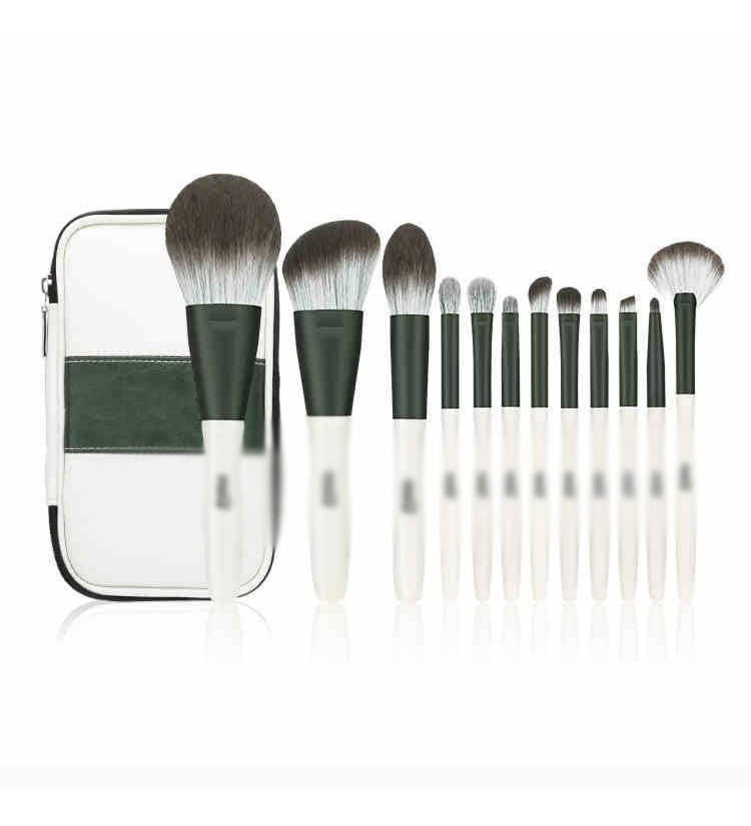 Buy DFHBFG Set of 12 Makeup Brushes Complete Loose Powder & Eye Shadow Brush Set International Shipping Available - Buy Online on SooperMarket.com