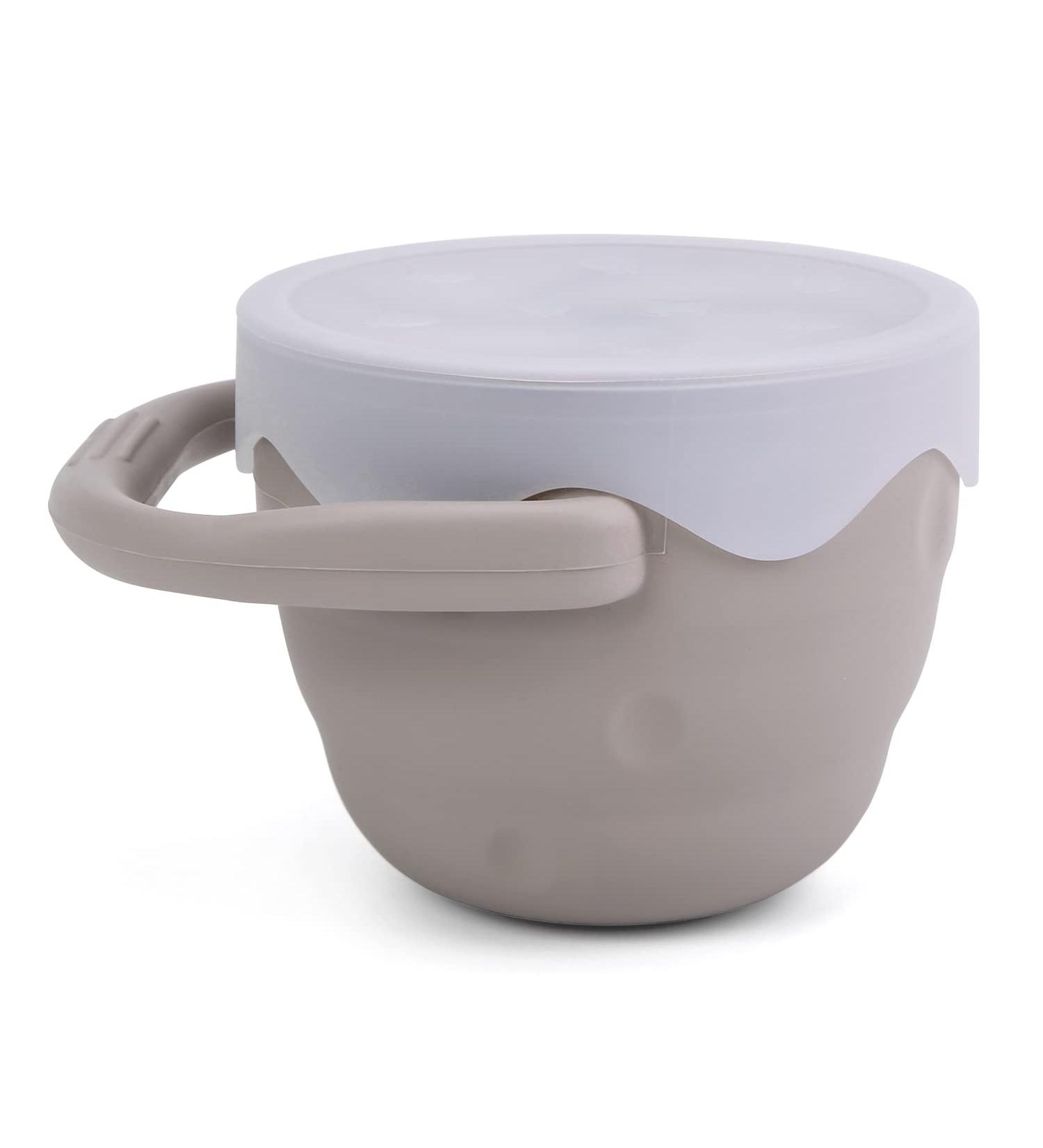 GINBEAR No Spill Collapsible Silicone Snack Cup for Toddlers - Argil - Buy Online on SooperMarket.com