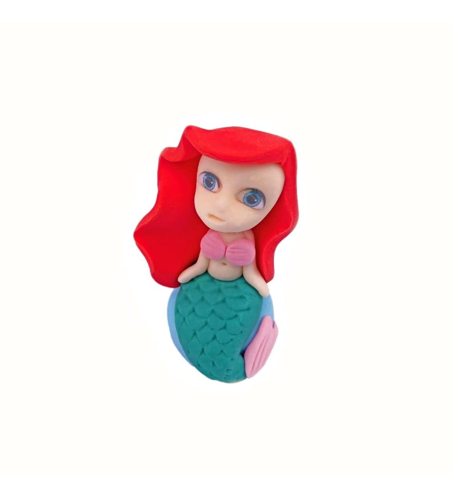 Mermaid Cake Topper Party Decoration Fondant Edible Icing Great for Kids Girl Birthday easy to Use Professional