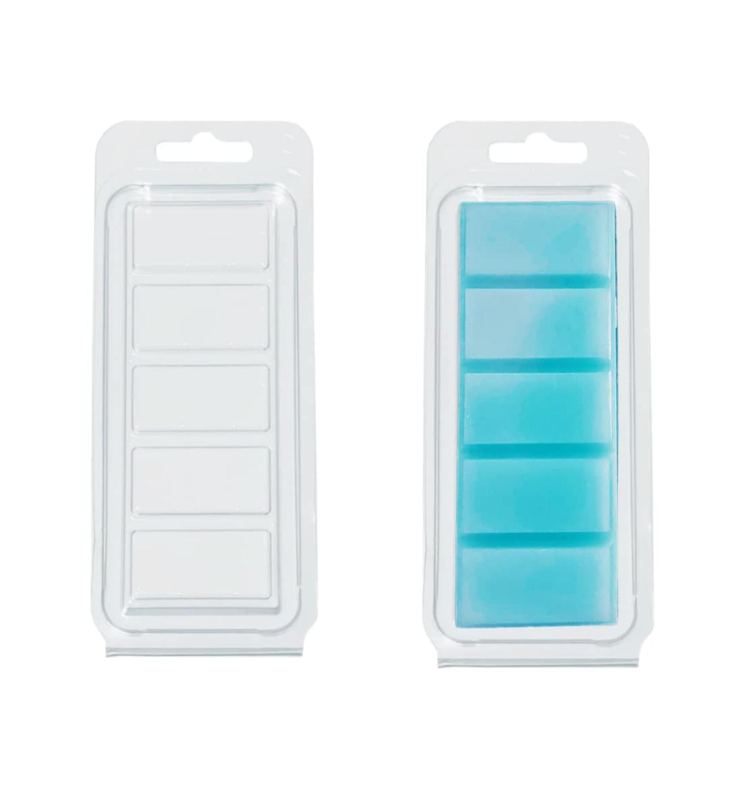 ElRoma 50 Pack Wax Melt Containers Clamshells - Clear DIY Wax Melt Molds - Buy Online on SooperMarket.com