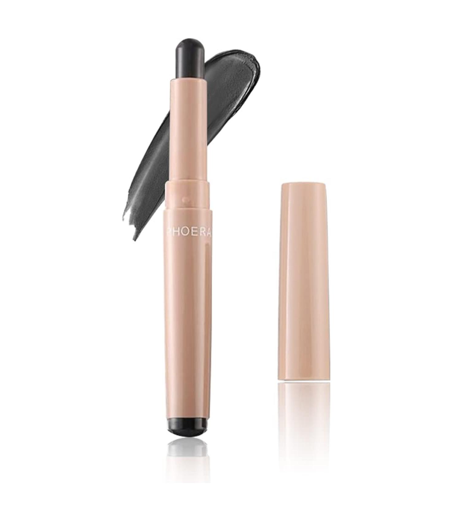 Go Ho Matte Black Eyeshadow Stick Crayon 102 Carbon - Waterproof Cream Pen for Easy Color Application - Buy Online on SooperMarket.com