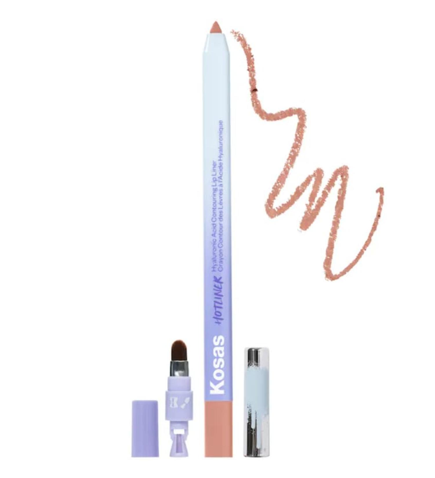 Kosas Hotliner Hyaluronic Acid Contouring Lip Liner 100 (Neutral Pink Beige) & Free Sheet Masque | International Shipping Available - Buy Online on SooperMarket.com