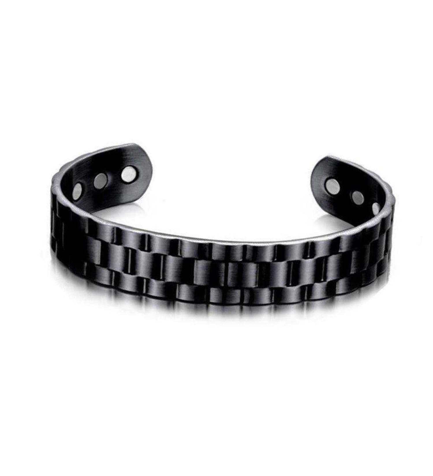Prostapower Magnetic Copper Band Magnetic Bracelets for Men Copper Bracelet for Men Magnetic Field Bracelet(Black) - Buy Online on SooperMarket.com