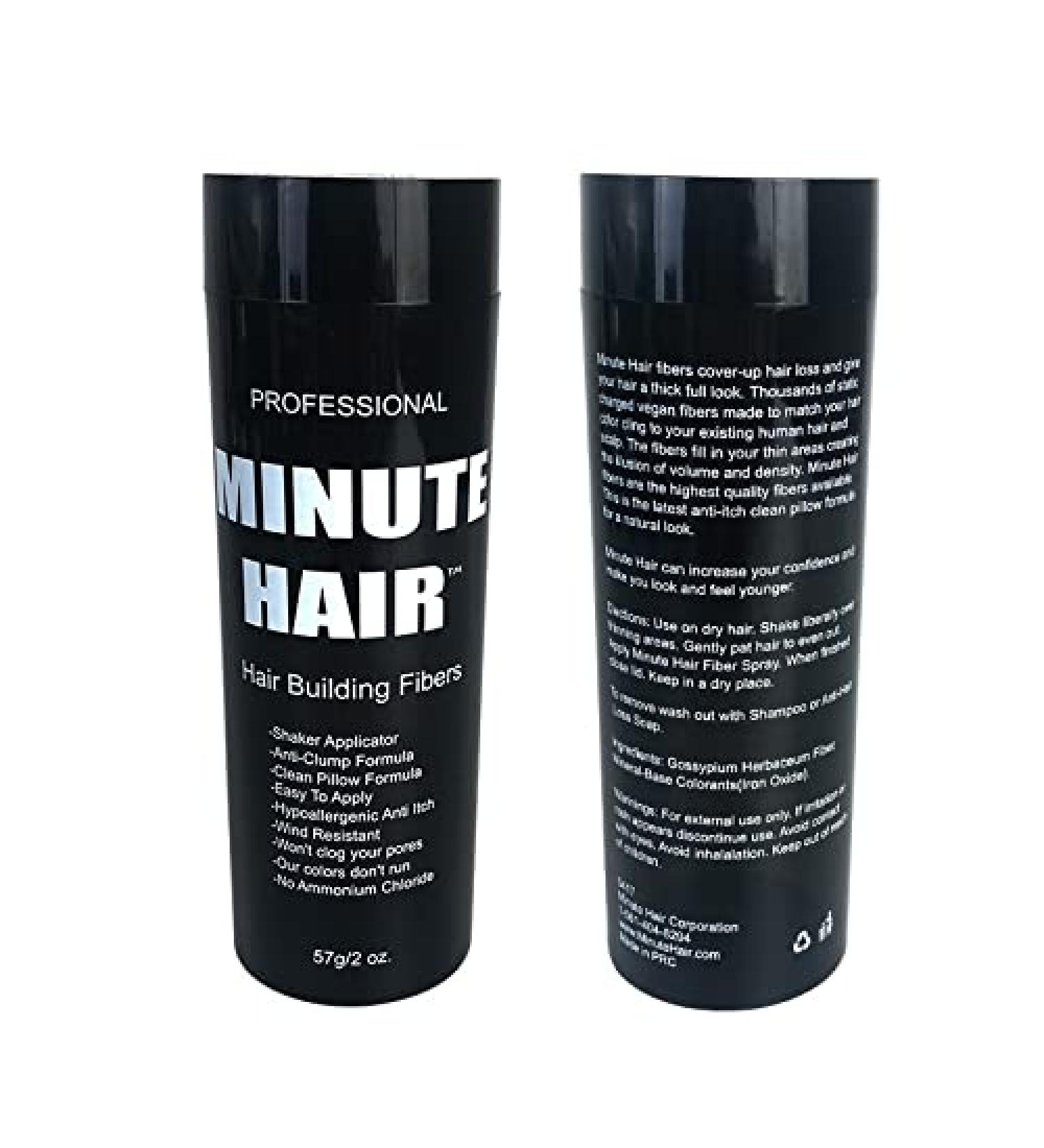 Biggie Sized 57g Dark Brown Hair Building Fibers Bottle - Refillable, High Grade Minute Fibers - Choose Your Color - Buy Online on SooperMarket.com