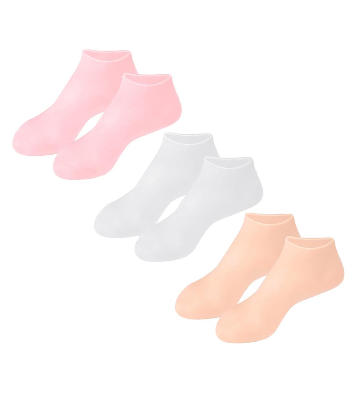 Healeved 3pairs Moisturizing Socks Foot Protective Socks Moisturizing Foot Covers Socks for Cracked Feet Silicone Women s Socks Moisturizing Foot Socks High Heels Girl Child Sebs Elastic 23x9.5cm - Buy Online on SooperMarket.com