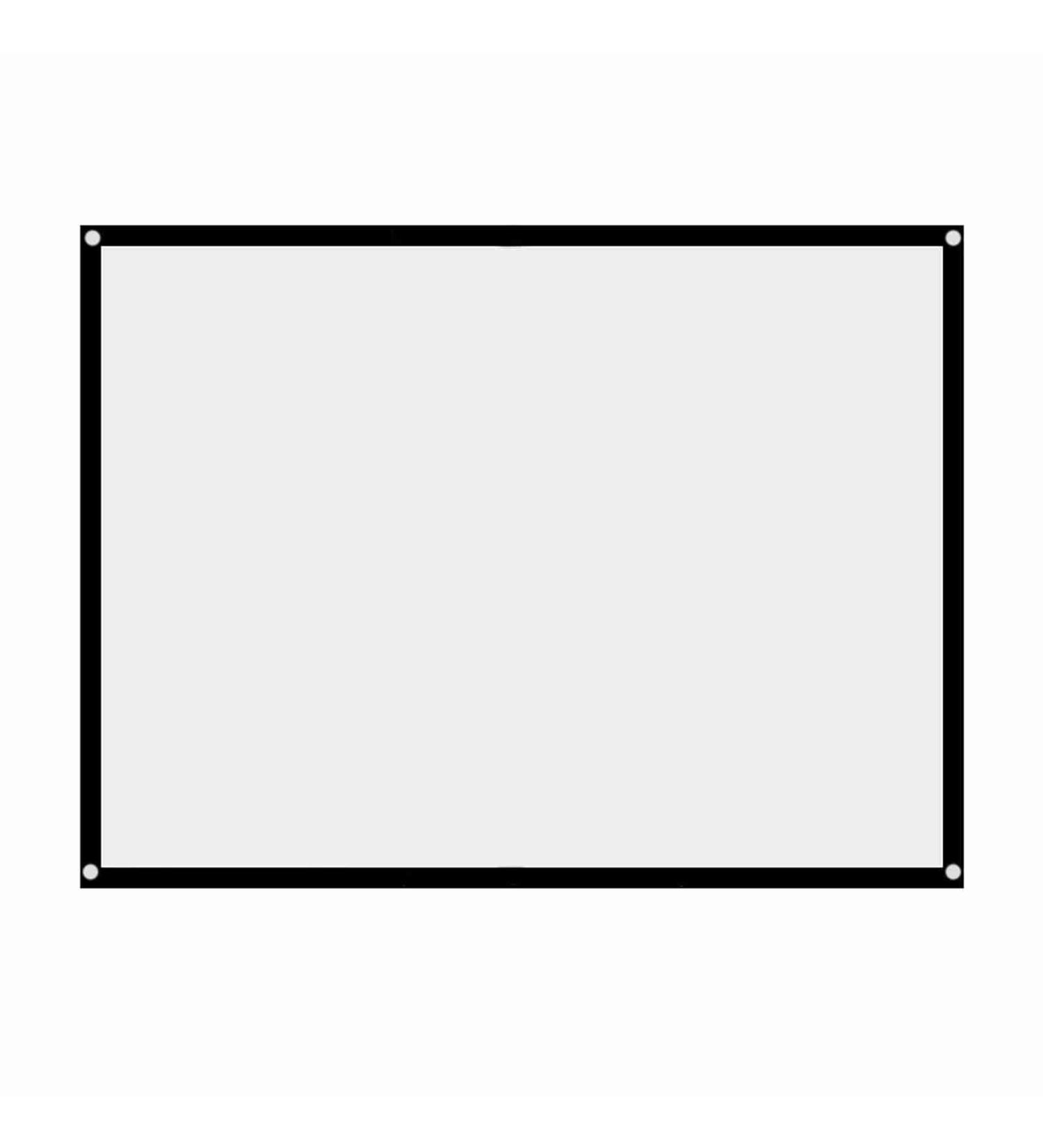 Buy Akozon 60-Inch Portable Projector Canvas - Foldable Movie Screen for Outdoor Cinema & Home Use - Buy Online on SooperMarket.com