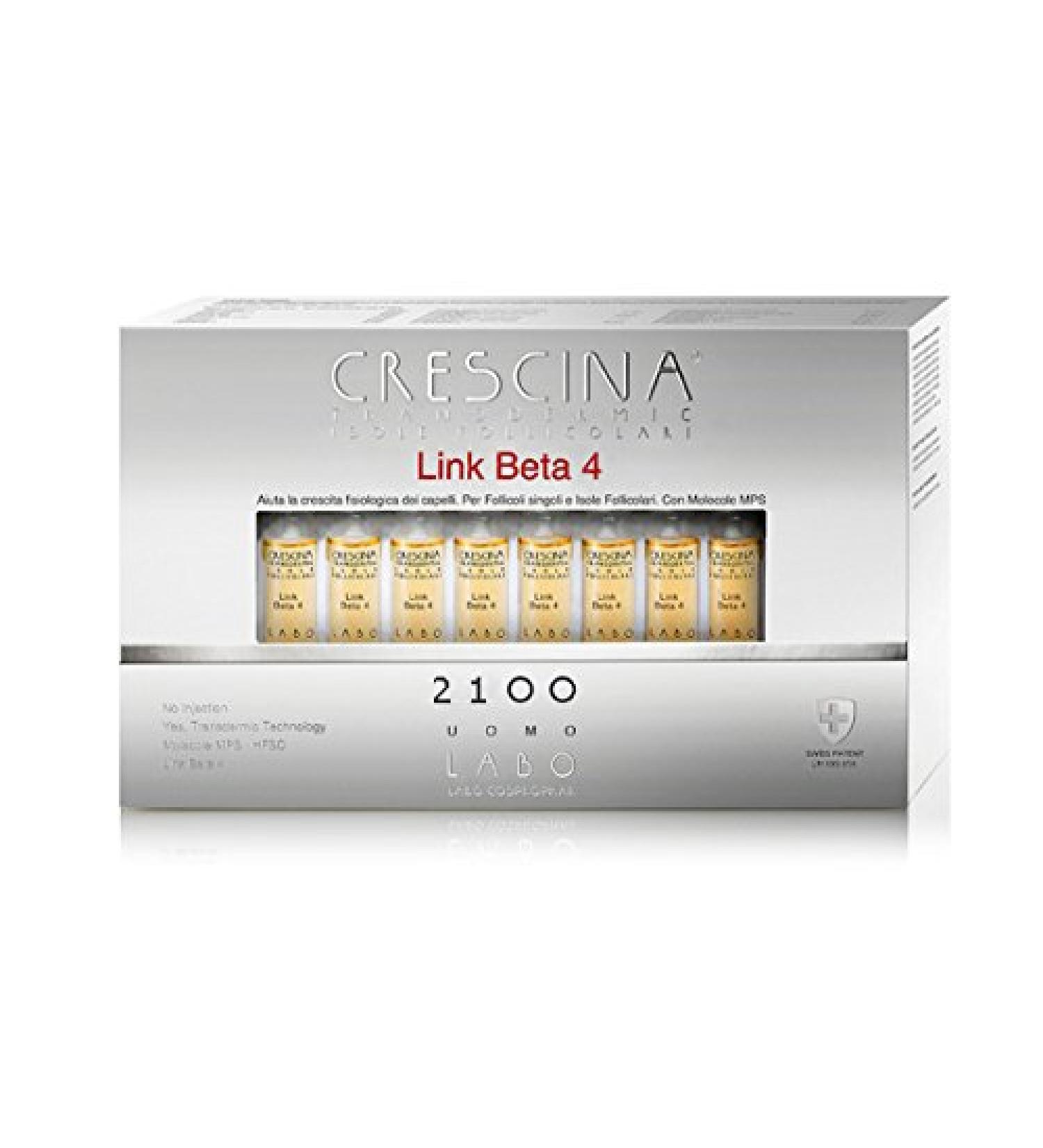 Labo Crescina Island follicolari Link Beta-4 2100 anti-hair loss for men 20 ampoules