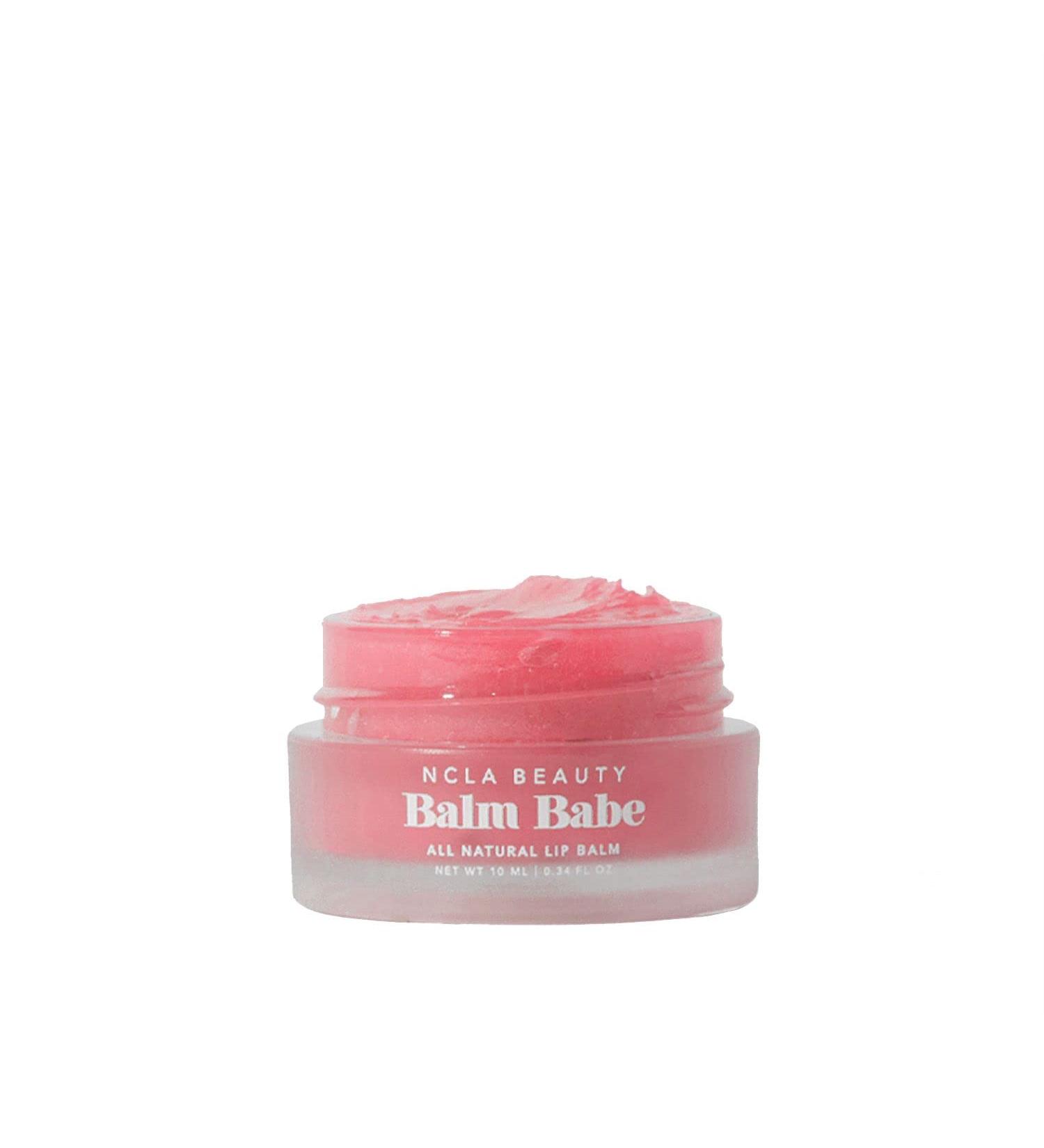NCLA Natural Balm Babe Lip Balm - Vegan Cruelty-Free Pink Champagne | Clean Skincare for Soft Lips - Buy Online on SooperMarket.com