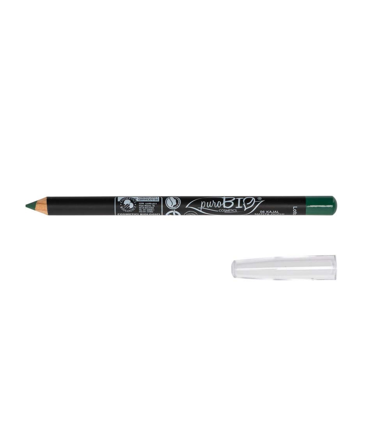 PuroBio Kajal Eye Pencil No. 06 Bottle Green 30 g No. 06 Bottle Green 1 piece (1 pack)