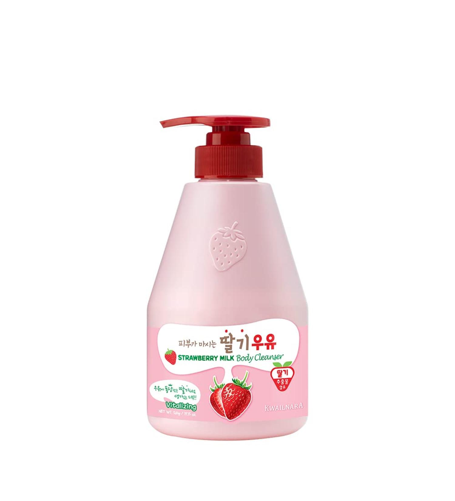 KWAILNARA Strawberry Milk Body Cleanser 560g / 19.75oz - Hydrating Body Wash - Buy Online on SooperMarket.com