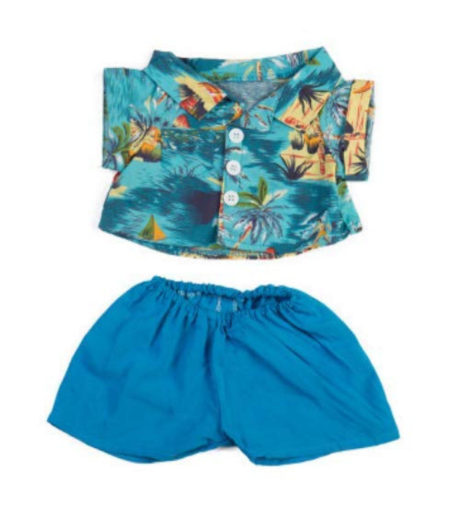 Hawaii Teddy Bear Outfit - 16 /40cm - Clothes for Teddy Bear - BEAR NOT INCLUDED - Buy Online on SooperMarket.com