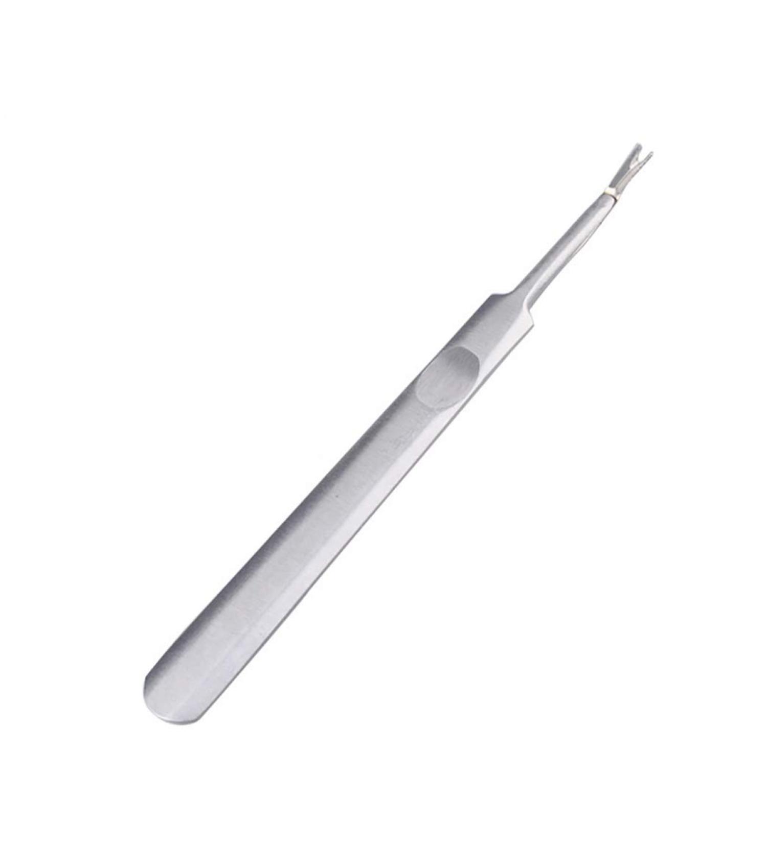 Stainless Steel Cuticle Pusher Trimmer Remover - Nail Art Manicure Tool (Silver) - Buy Online on SooperMarket.com