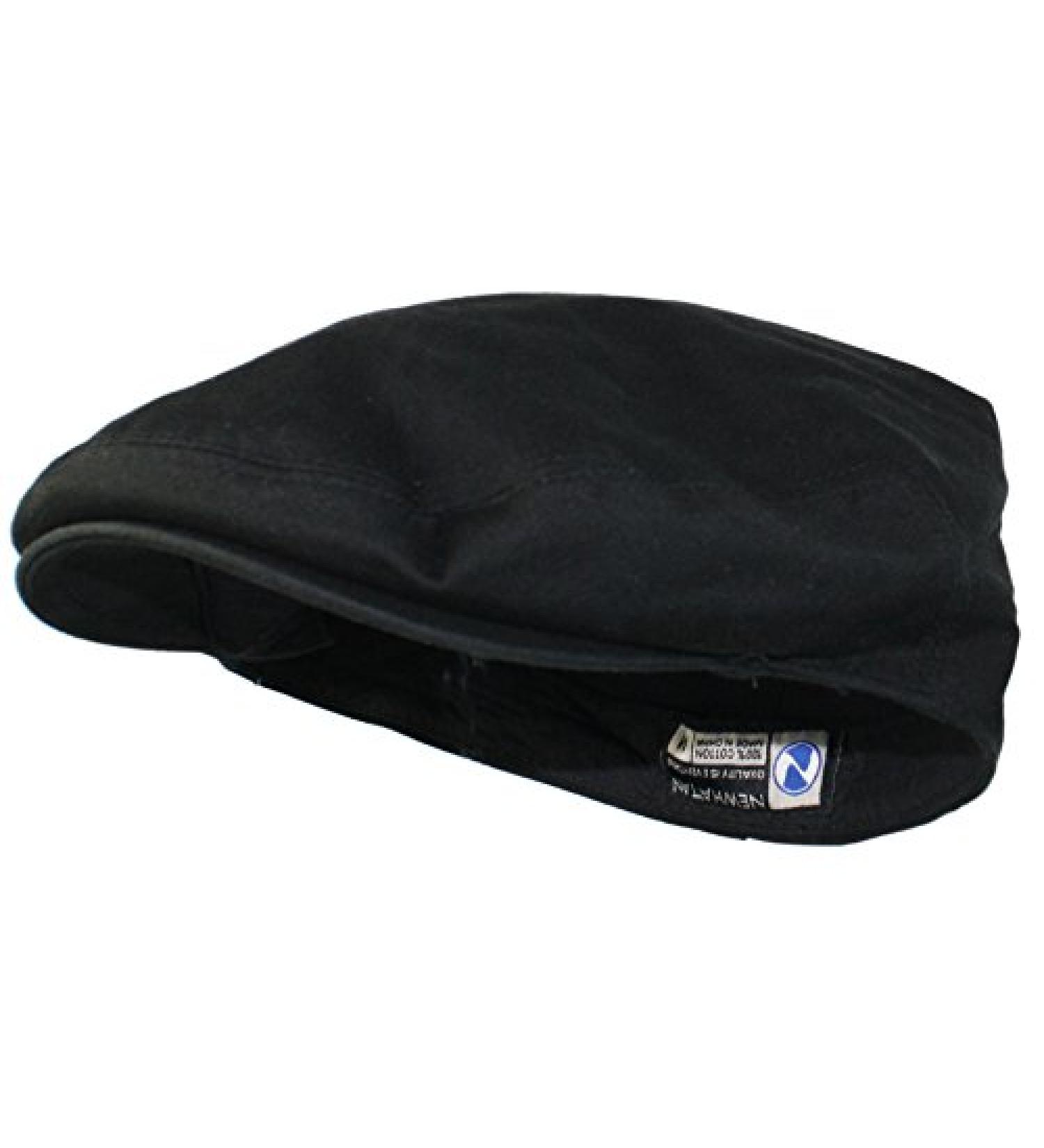 Ted & Jack Large Black Solid Cotton/Polyester Newsboy Cap - Street Easy Traditional Style - Buy Online on SooperMarket.com