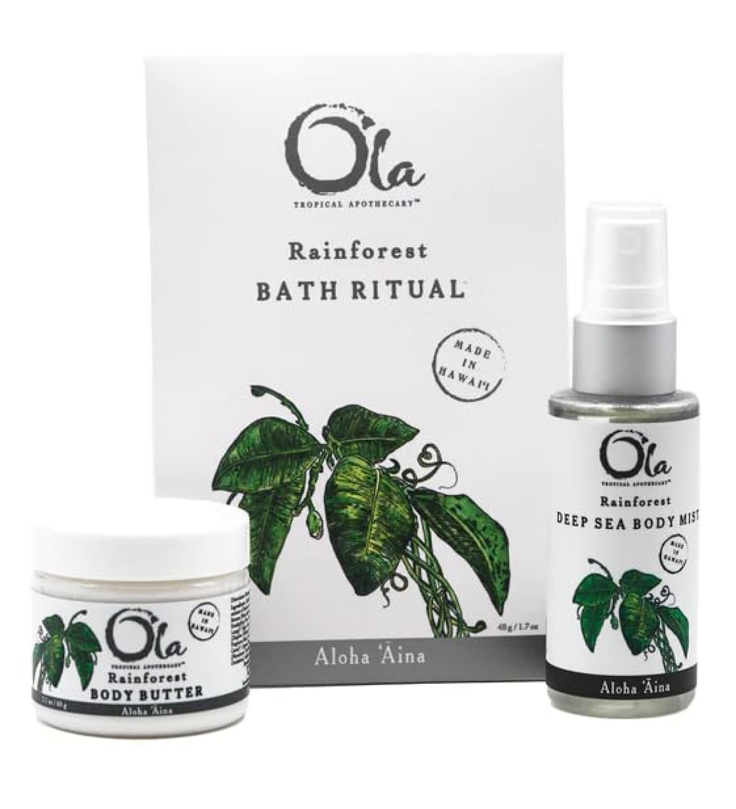 Ola Rainforest Gift Set - Luxurious Body Butter Deep Sea Mist & Revitalizing Bath Ritual for Ultimate Relaxation - Shop Internationally - Buy Online on SooperMarket.com