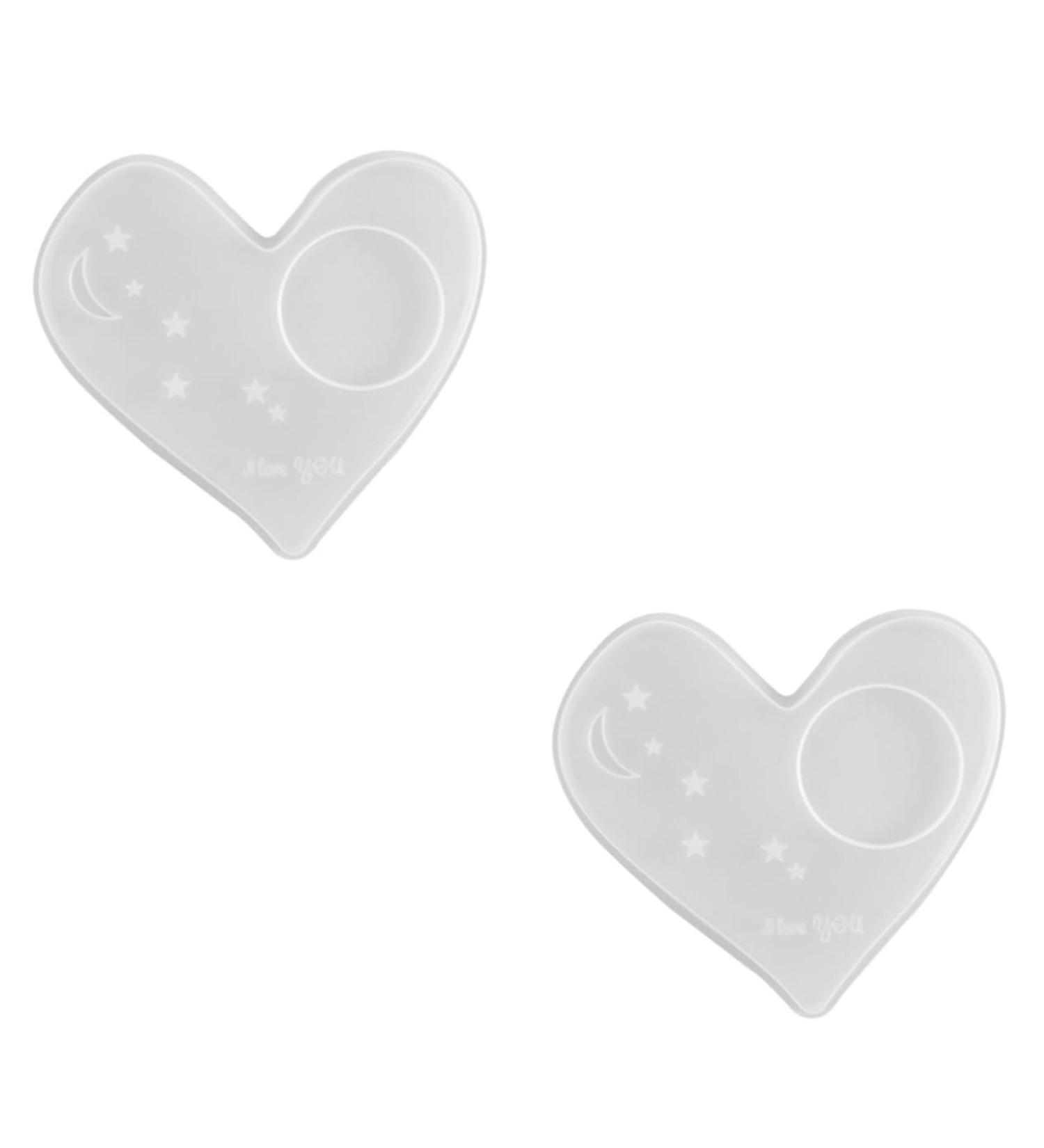 STOBOK 2pcs Coaster Mold DIY Silicone Mold Silicone Coaster Resin Molds Simple Mold Gummie Molds Zip Pull Silicone Molds Simple DIY Mold Silica Gel Crystal Candle Holders White Whitex2pcs 13.6X13CMx2pcs - Buy Online on SooperMarket.com