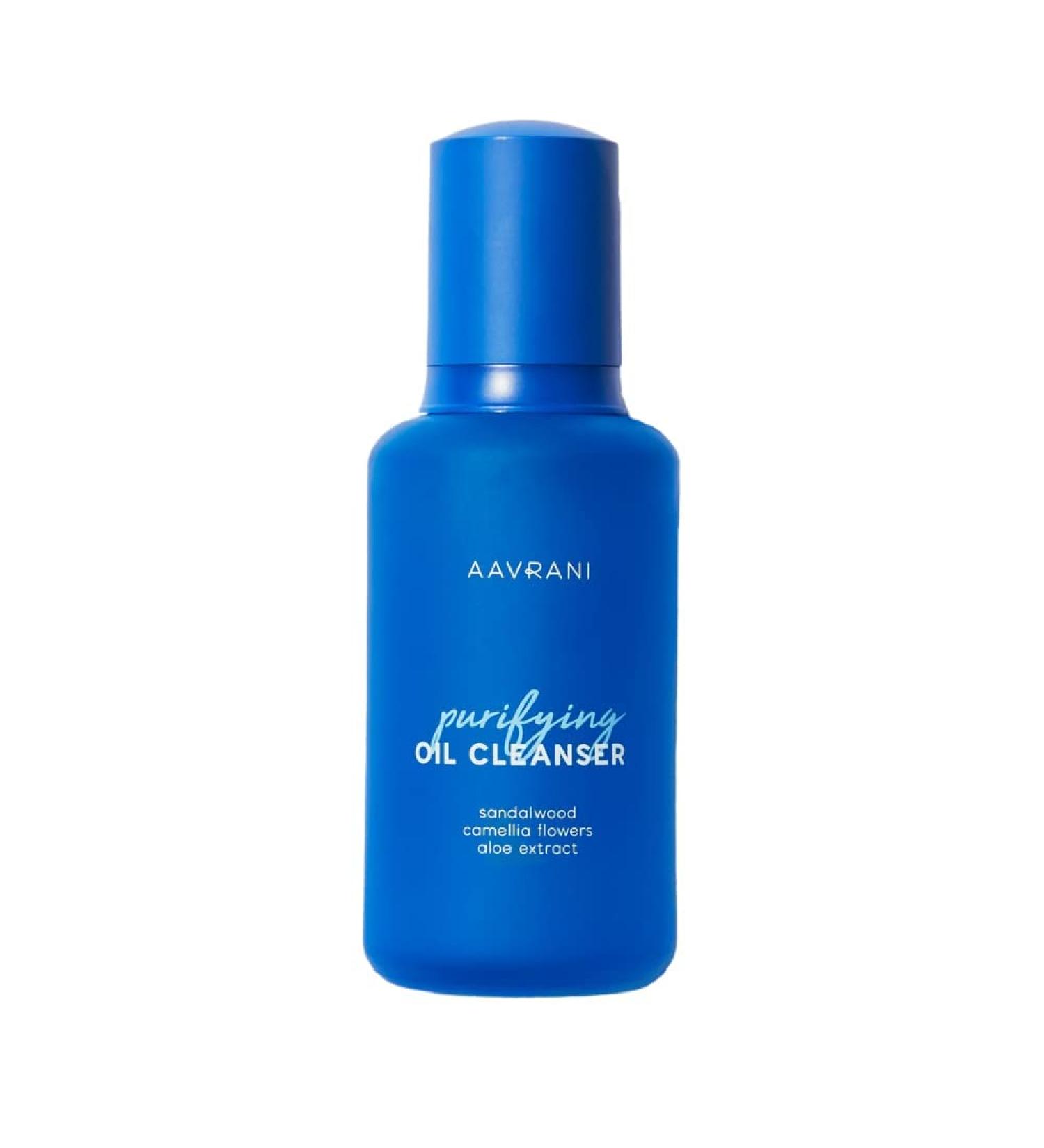 AAVRANI Purifying Oil Cleanser - Non-Greasy Makeup Remover for All Skin Types | Nourishing Sandalwood & Aloe | 3.4 Fl Oz - Buy Online on SooperMarket.com