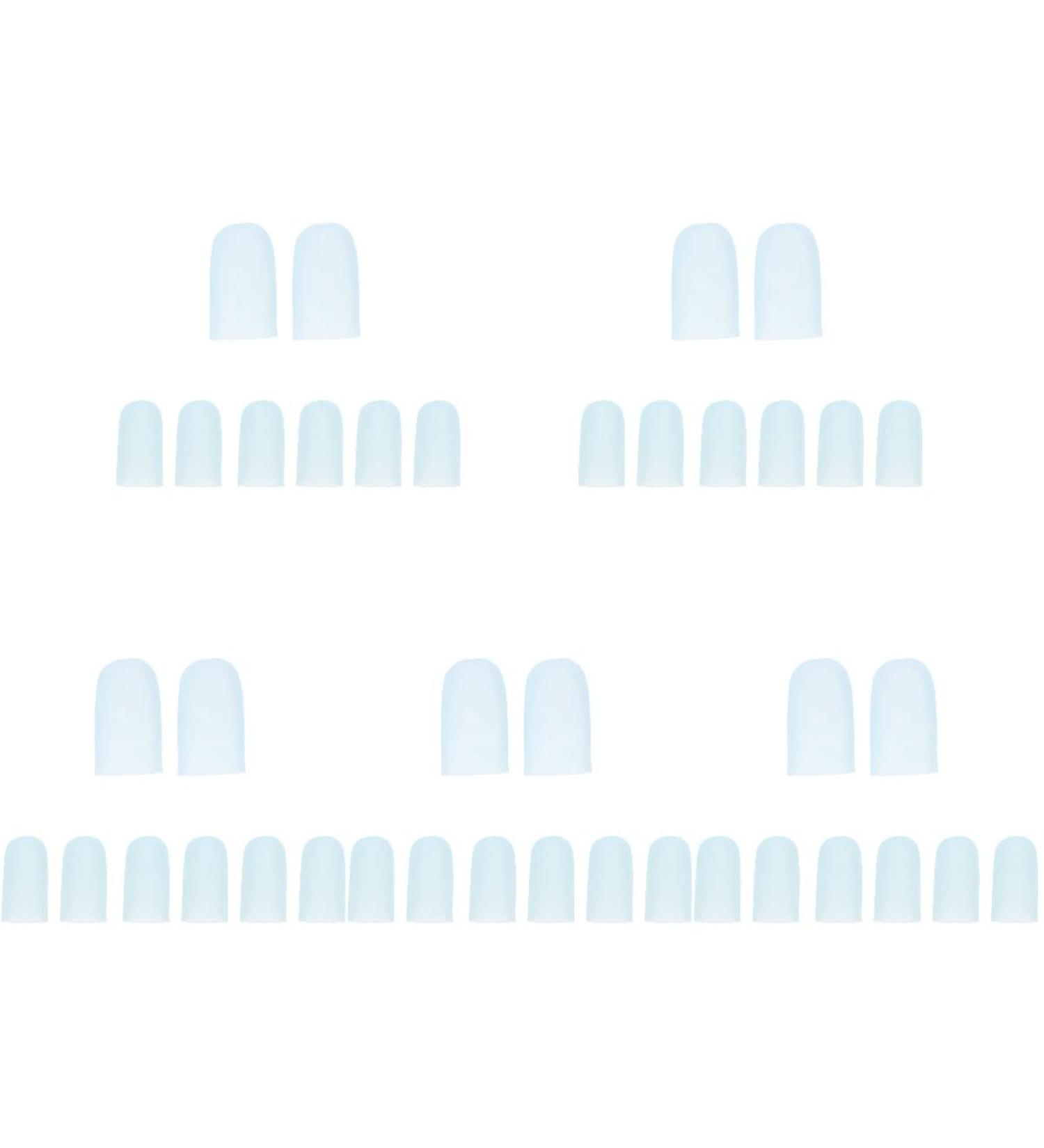 20 Pairs Multi-Function Blue Gel Toe Protectors for Men and Women - Sleeve for Corns, Calluses, and Ingrown Toes - Buy Online on SooperMarket.com