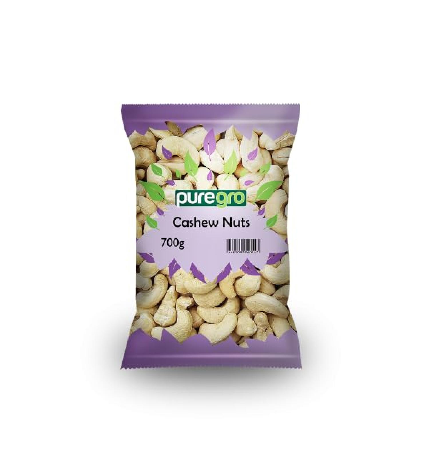 PureGro Cashew Nuts 700g Premium Quality CASHEWS Whole CASHEWS. - Buy Online on SooperMarket.com