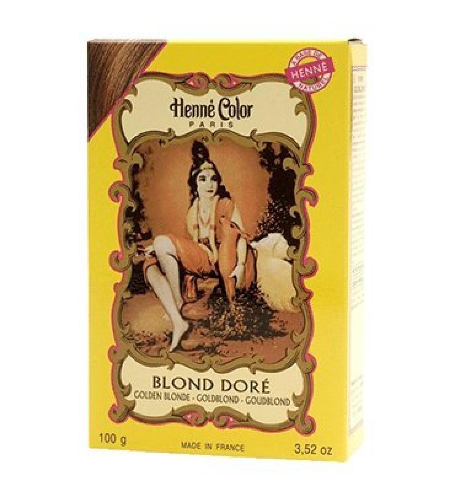 HENNE COLOR Henna Hair Dye Powder Golden Blonde 100g (PACK OF 3) Blonde 100 g (Pack of 3)