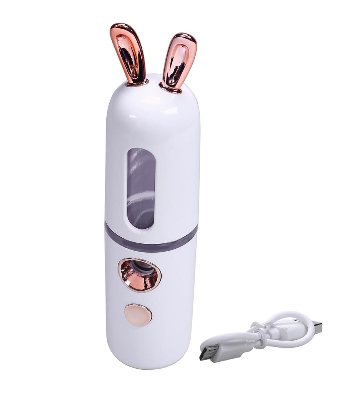 New Mini USB Rechargeable Nano Hydrator Sprayer Women Beauty Instruments Home Use Humidifier Face Steamer Easy Install Easy to Use White - Buy Online on SooperMarket.com