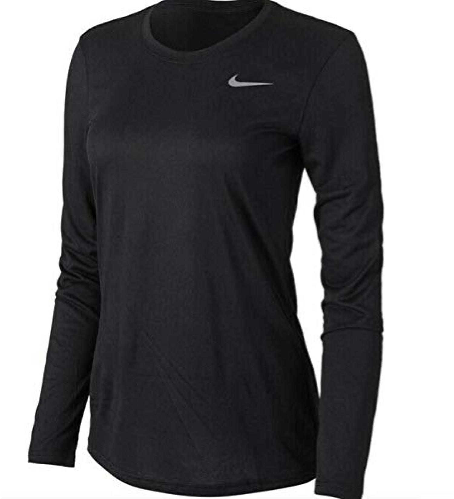Nike Women's Longsleeve Legend T Medium Black/Black/Cool Grey