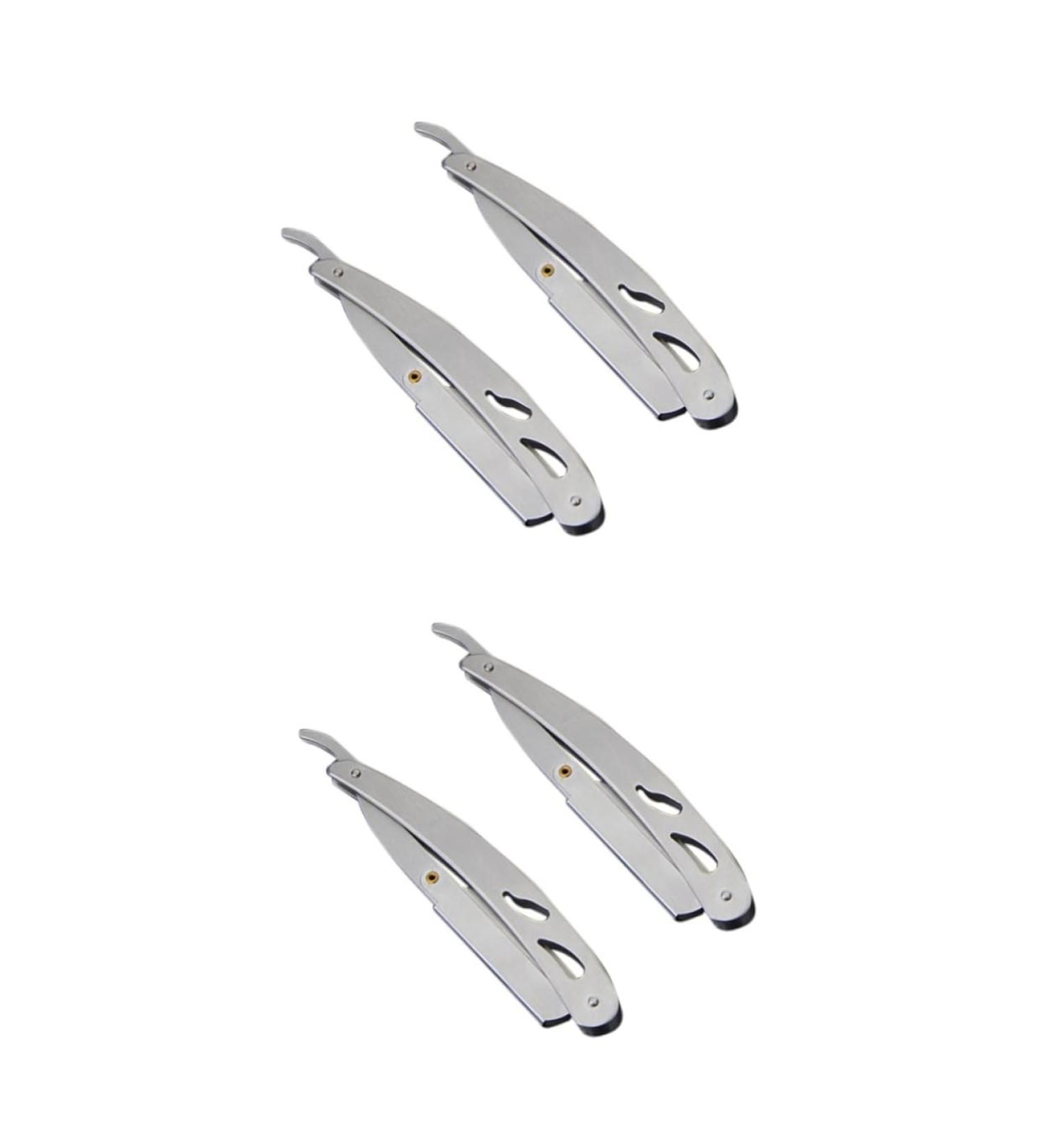 Buy Cabilock Vintage Razor Blade Holder - 4 Piece Stainless Steel Set | Perfect Father's Day Gift for Men - Buy Online on SooperMarket.com