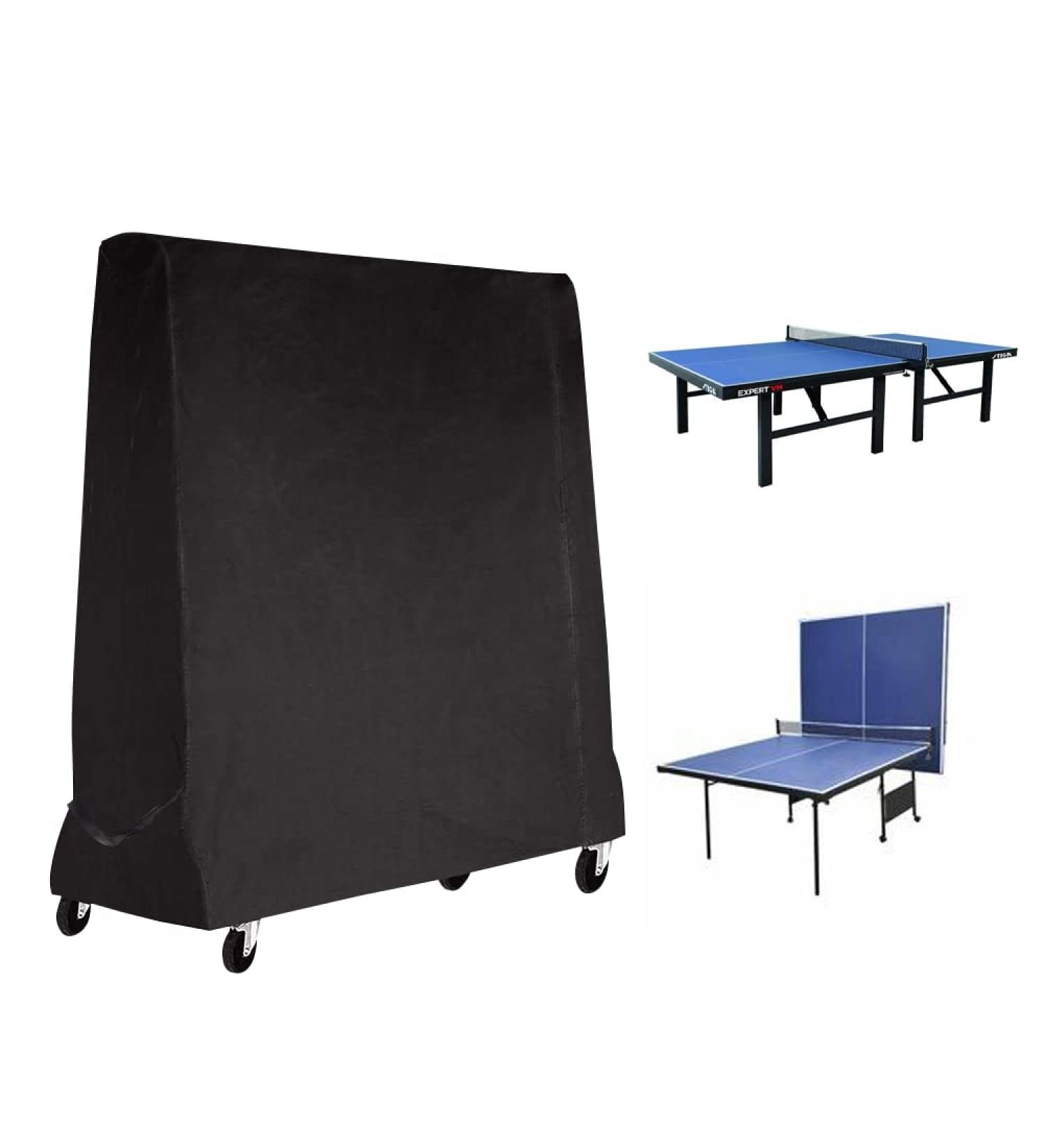 Premium 210D Oxford Fabric Ping Pong Table Cover - 65'' x 27.56'' x 72.83'' - Waterproof & Dustproof - Buy Online on SooperMarket.com