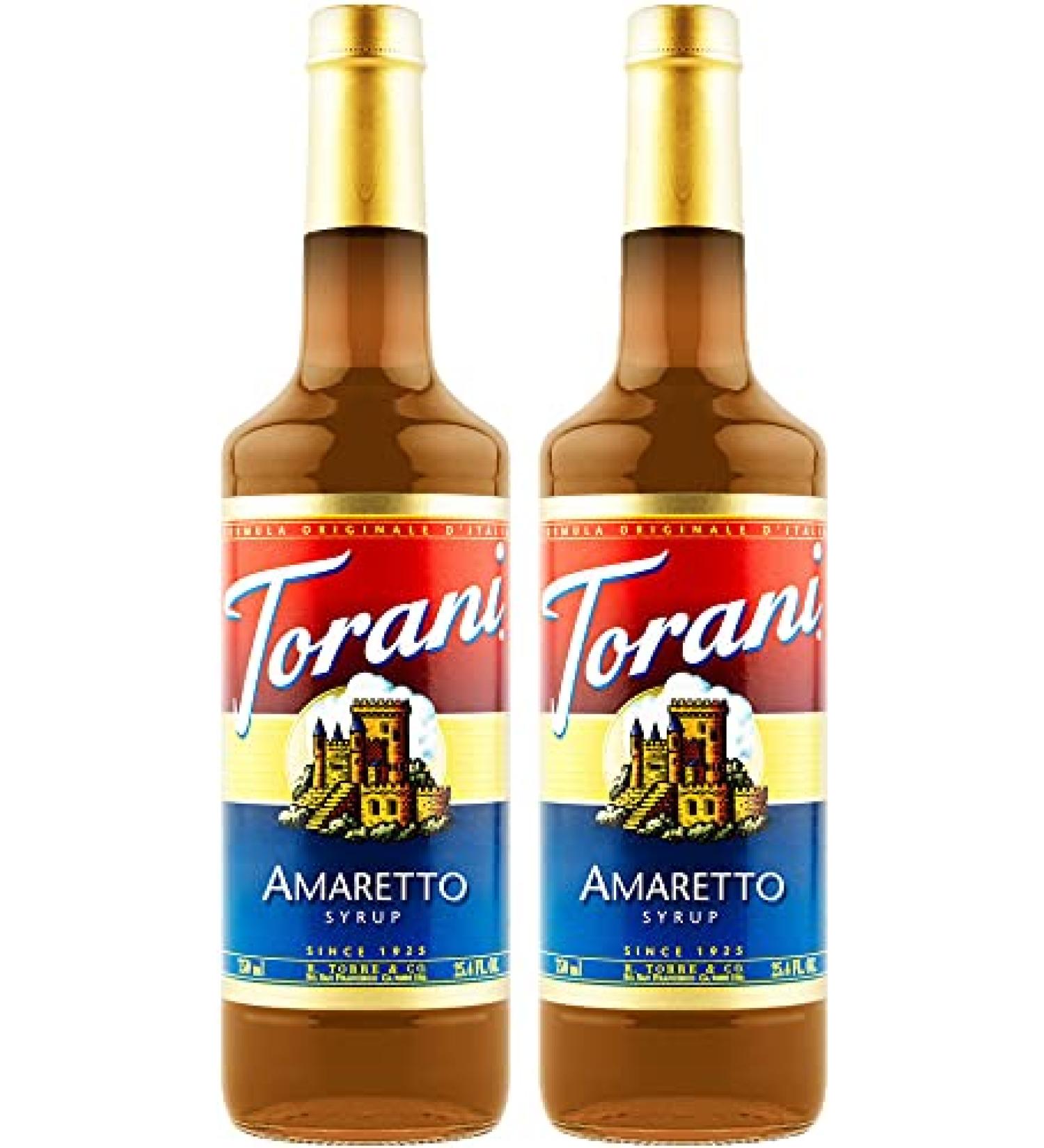 Torani Amaretto Flavour Syrup 750ml bottle 2 Pack Light golden brown Almond 750 ml (Pack of 2) - Buy Online on SooperMarket.com