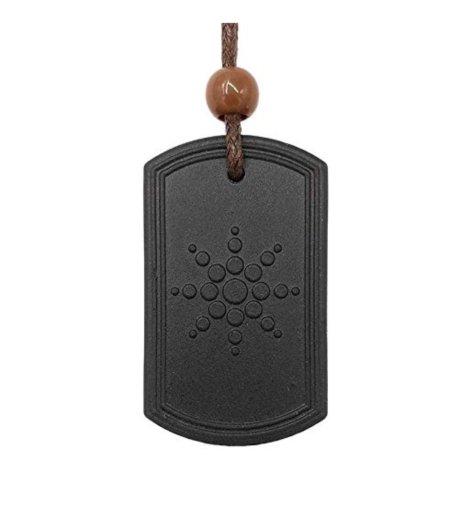 Kenntsh Volcanic Rocks Pendant Necklace Anti EMF Radiation Protection Pendant Energy Scalar Quantum Bio Science Negative Ions Black 430140 - Buy Online on SooperMarket.com