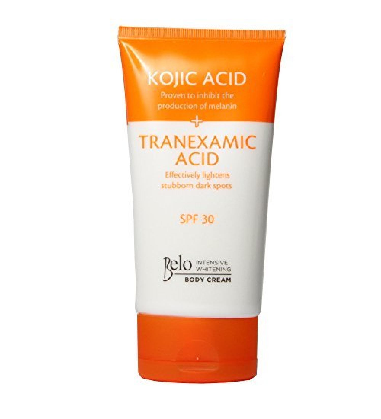 Belo Intensive Whitening Body Cream (Kojic + Tranexamic Acid) with Spf 30 150ml by Belo