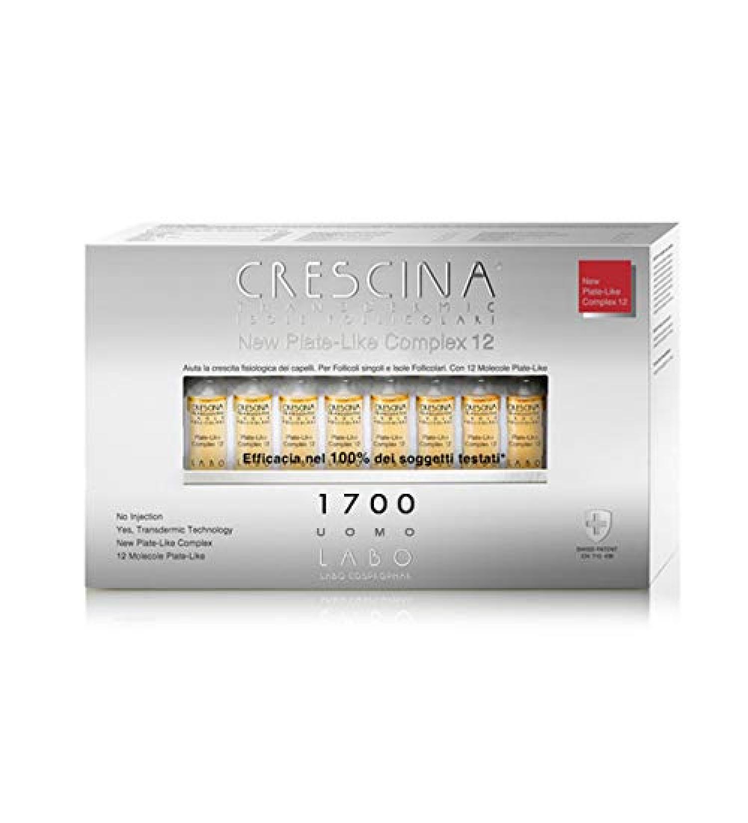 Labo Crescina Follicolari Islands PLATE-LIKE COMPLEX 12 Hair 1700 Men 40 Ampoules