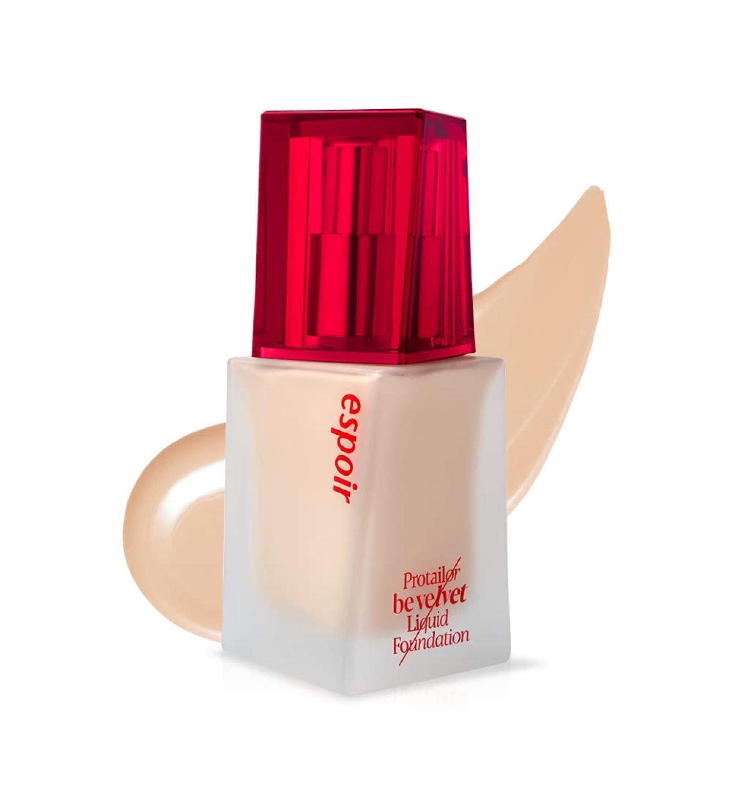 ESPOIR Pro Tailor Foundation Be Velvet SPF22 PA++ 5 Beige 1.01 fl oz - Long-Lasting 48-Hour Cover with Thin, Easy-Blending Formula for Improved Skin Texture | Velvety Comfort Without Dryness - Buy Online on SooperMarket.com