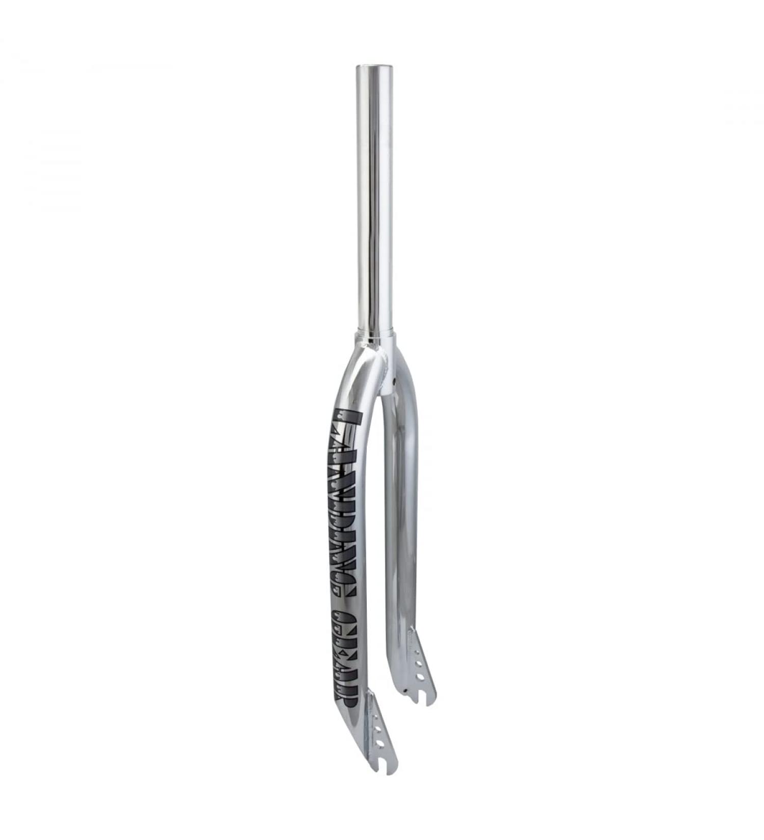 SE BIKES BMX Landing Gear Chrome Chromoly Replacement Fork Cr-Mo Steerer Tube Thread Threadless Caliper Brake Mount (26in Tire, 1-1/8in Threadless)