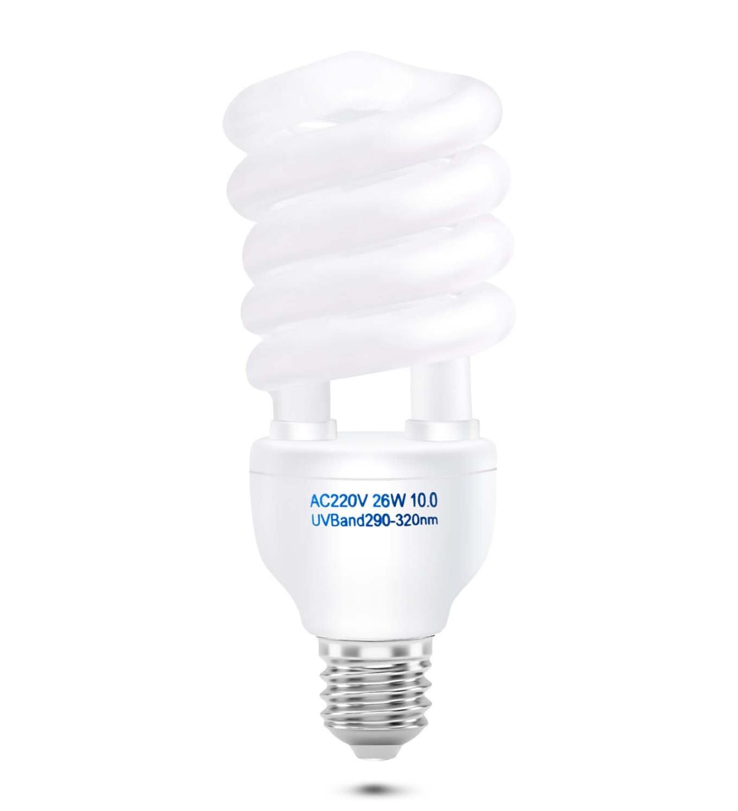 Doright UVA UVB Light 10.0 26W-E27 for Reptiles | UVB Lighting Kit for Chameleons & Leopard Geckos | International Shipping - Buy Online on SooperMarket.com