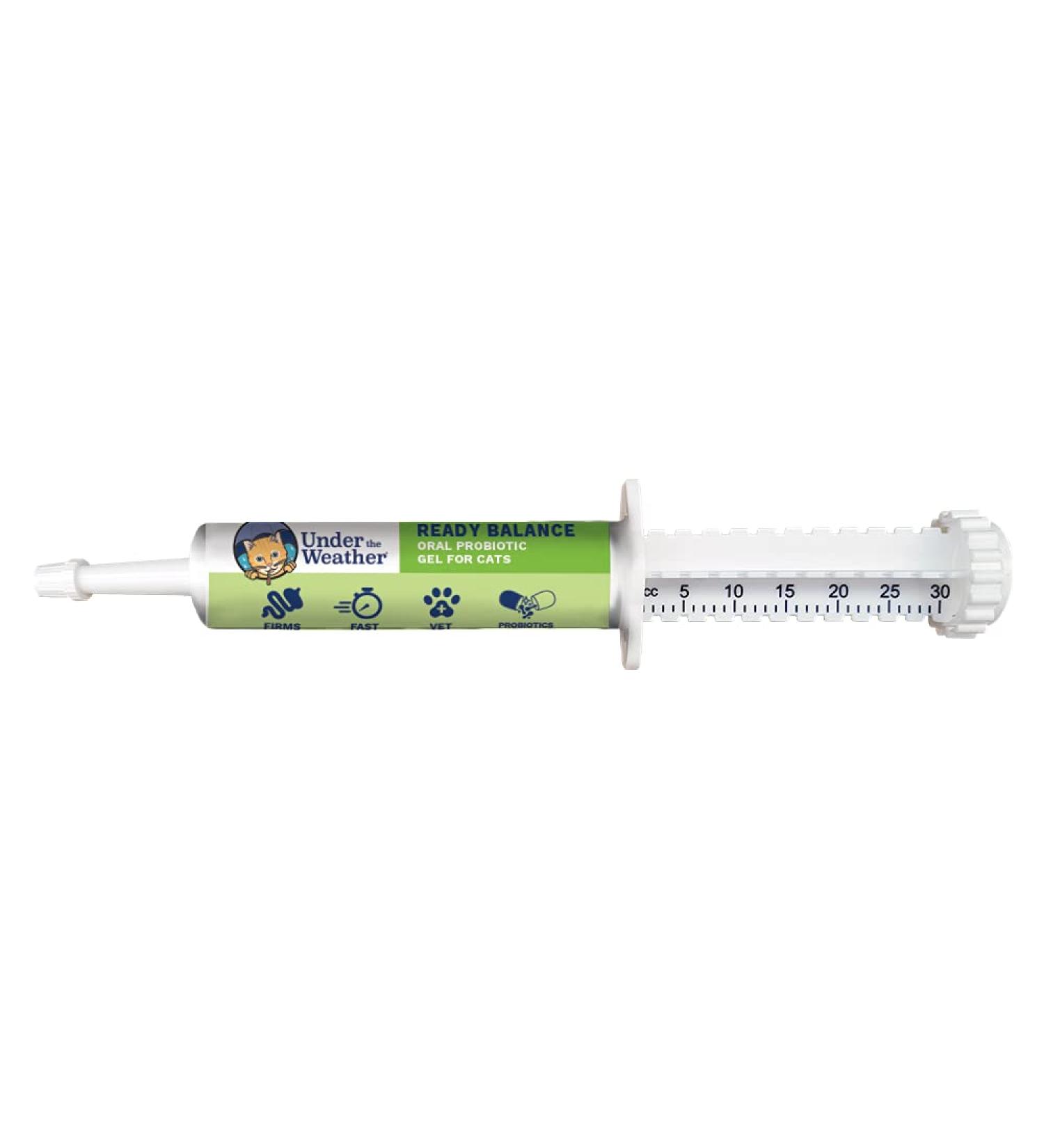 Under the Weather Pet Ready Balance Oral Probiotic Gel for Cats & Dogs 1.05oz | Supports Digestive Balance & Upset Stomachs | Beneficial Bacteria, Live Probiotics, & Vitamins for Pets - Buy Online on SooperMarket.com