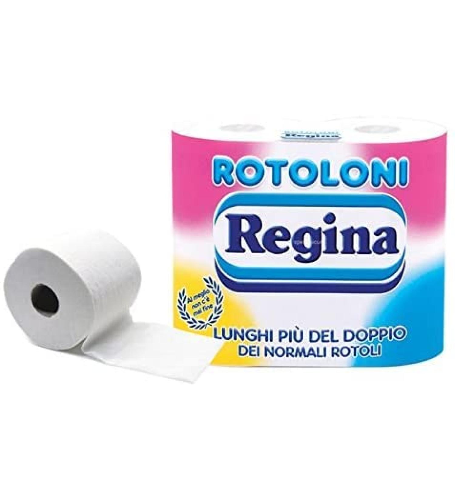 10 packs of 4 Rotoloni Regina paper toilet 2-ply